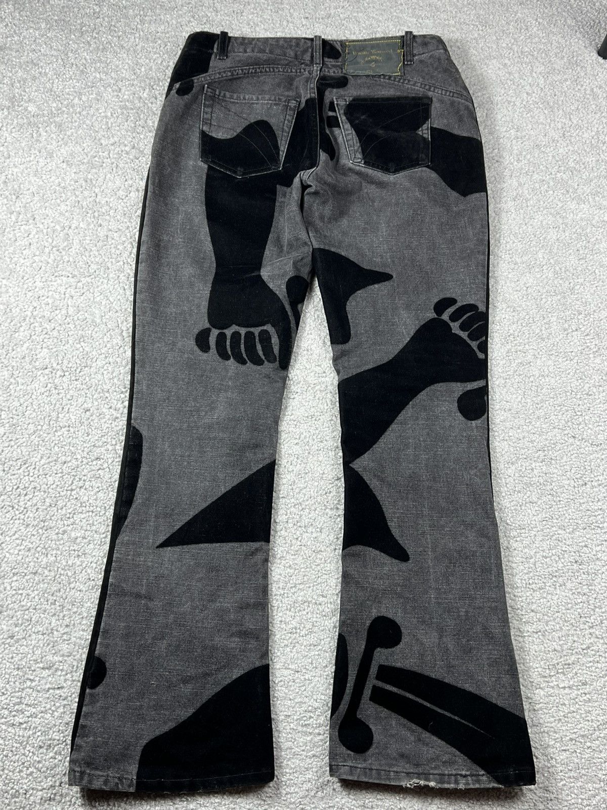 Vivienne Westwood 1998 Vivienne Westwood Anglomania Sword Pirate Flared Jeans Size 30" / US 8 / IT 44 - 6 Thumbnail