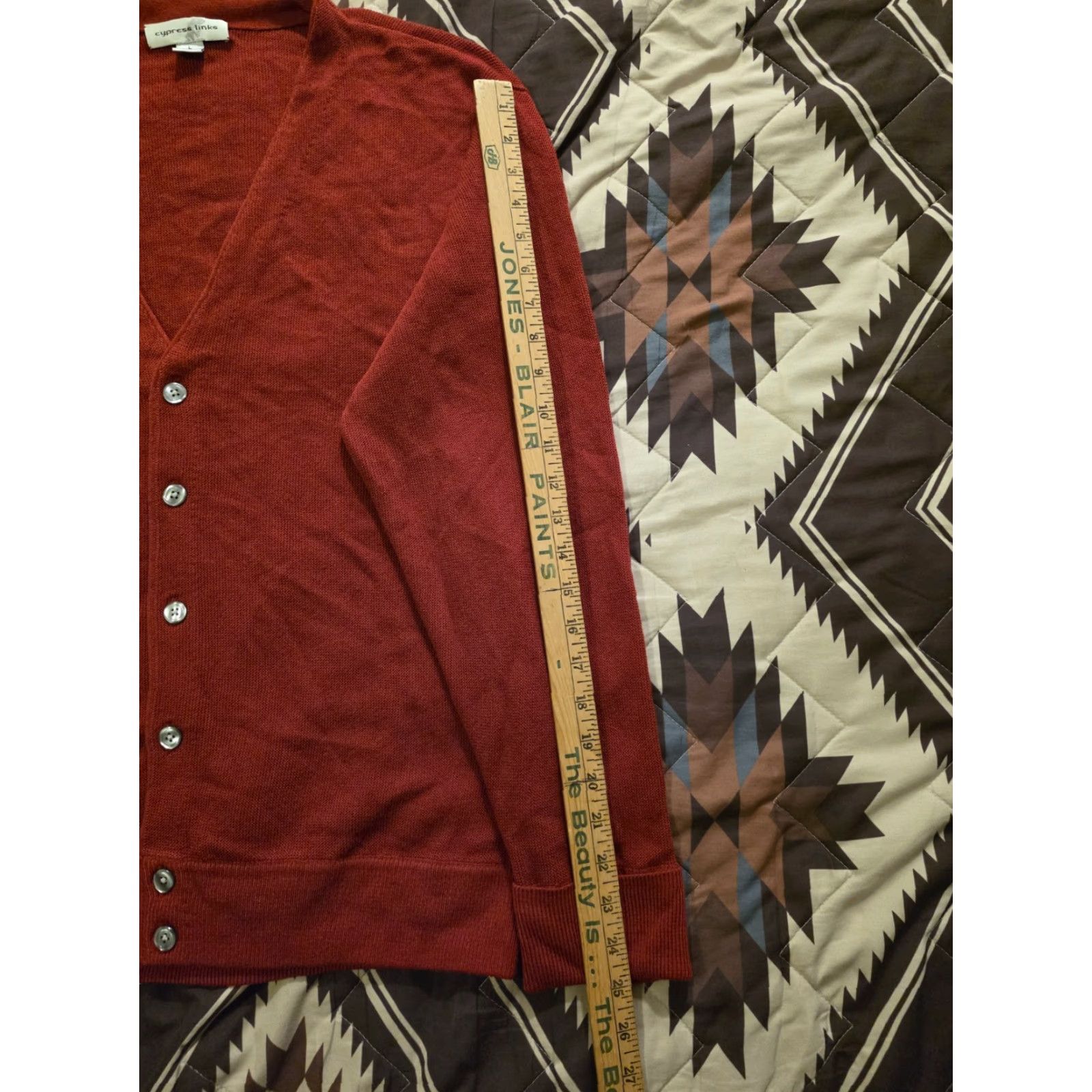 Vintage VINTAGE Cypress Links Cardigan Sweater Red Men's Size L Knit Cardigan 90s Dad Preppy Vintage Mens Size US L / EU 52-54 / 3 - 8 Thumbnail