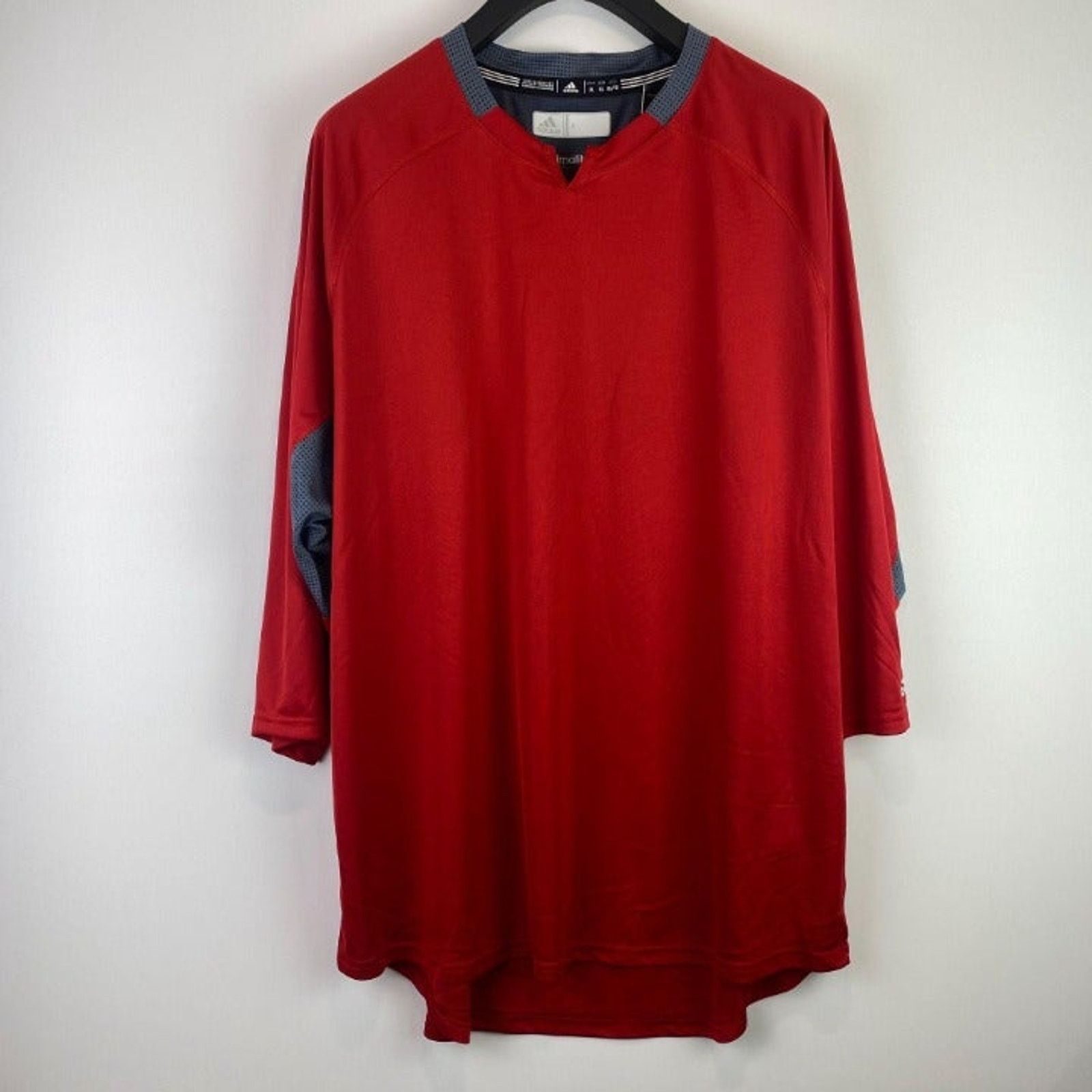 Adidas Adidas Red & Grey Climalite Athletic Shirt Men's Size XL NWT Size US XL / EU 56 / 4 - 1 Thumbnail
