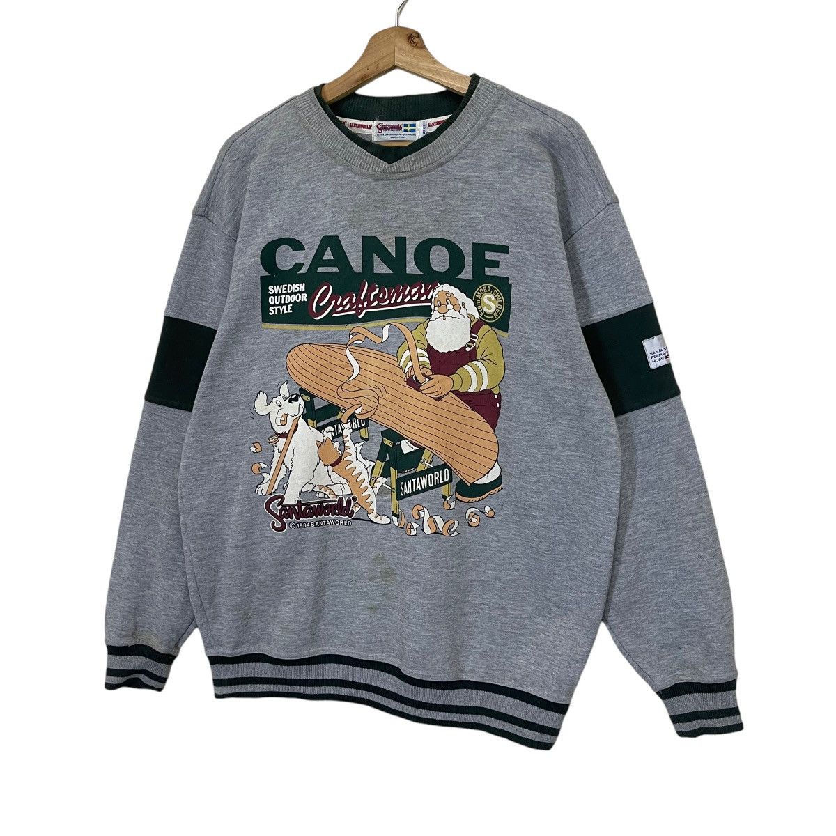 Japanese Brand Santa World Big Logo Crewneck Sweathirt Size US M / EU 48-50 / 2 - 3 Thumbnail