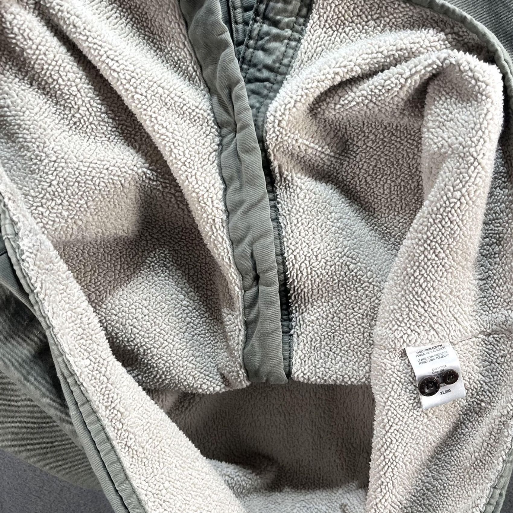 Levi's VINTAGE Levi's Jacket Mens XL Gray Bomber Button Up Cotton Chore Coat Sherpa Lined Size US XL / EU 56 / 4 - 4 Thumbnail