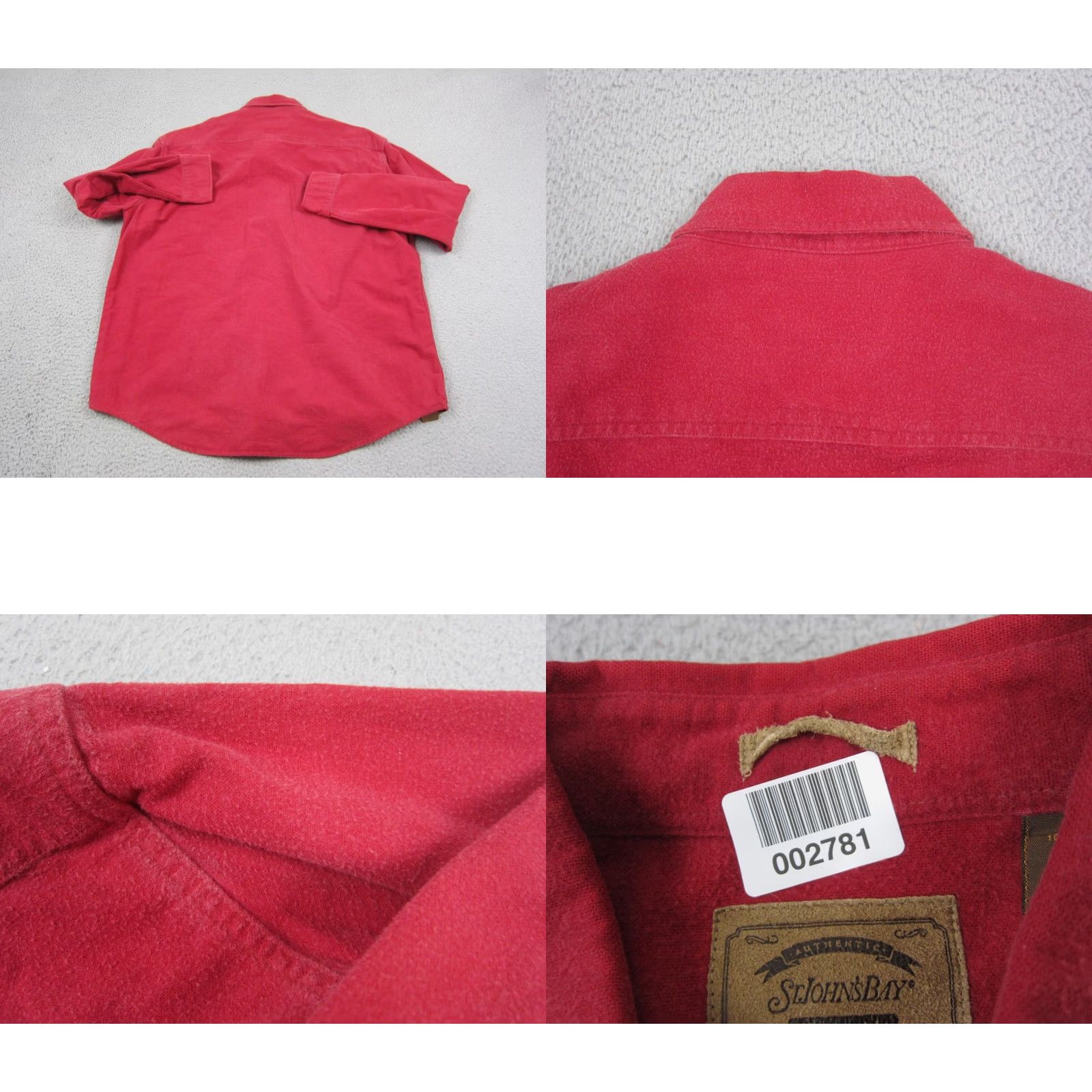 Vintage VINTAGE St Johns Bay Flannel Shirt Mens XL Red Western Rodeo Chamois Shirt Size US XL / EU 56 / 4 - 8 Thumbnail