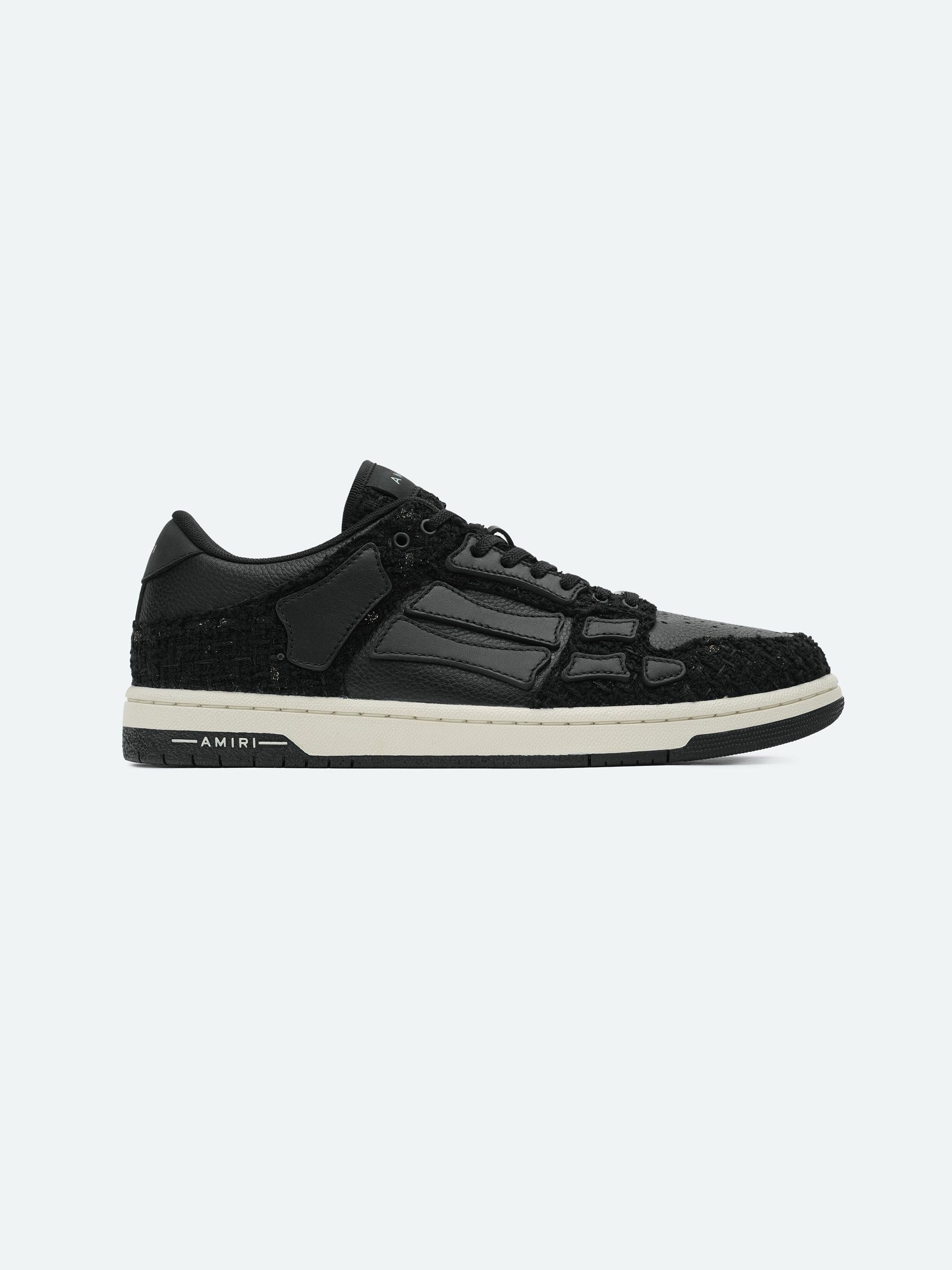 Amiri o1s1wg110325 Buckle Skelton Low-Top Sneakers in Black Size US 9 / EU 42 - 1 Thumbnail