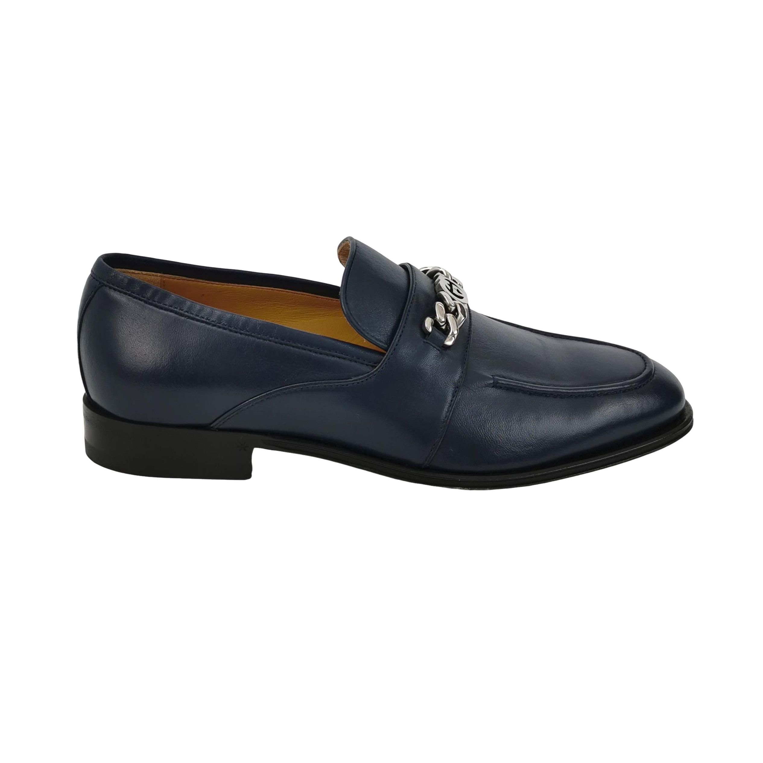 Gucci Gucci Interlocking G Chain Leather Loafers Size 41 Size US 8 / EU 41 - 1 Thumbnail