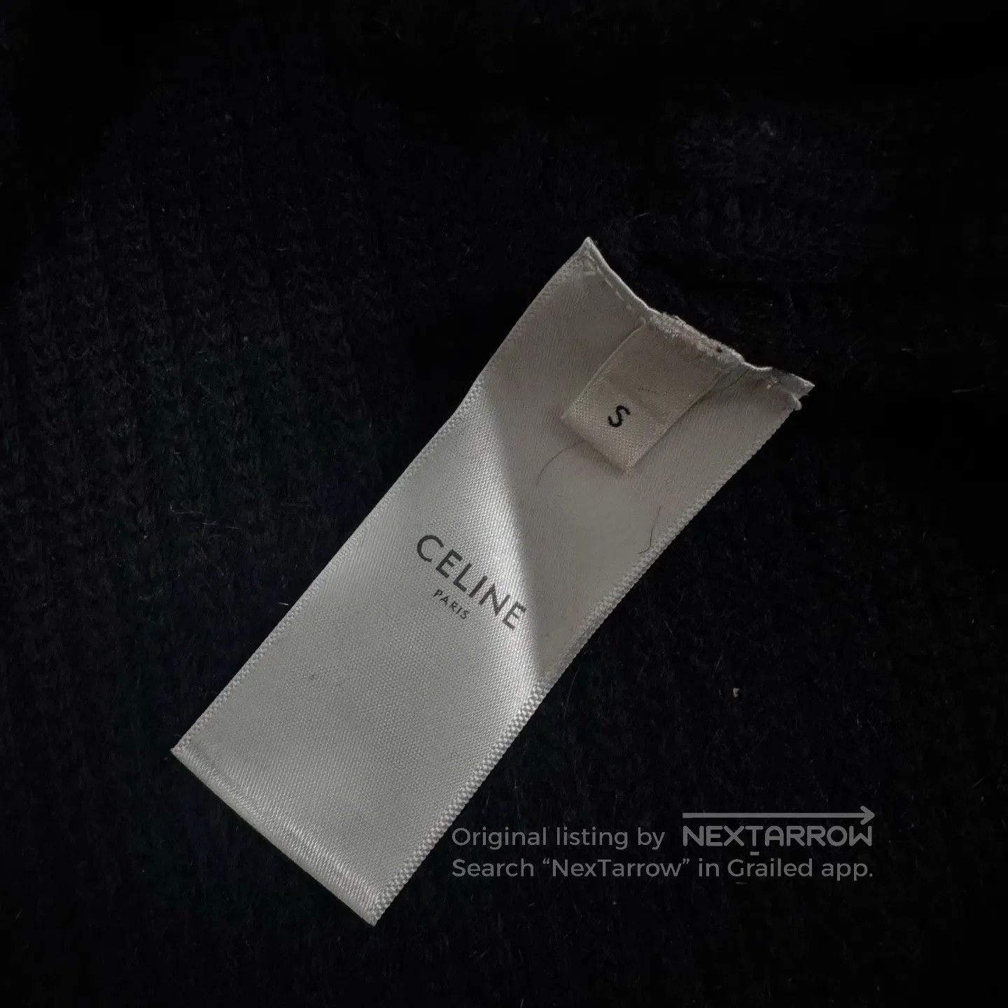 Celine CELINE Large logo on the chest; a knitted sweater| Size US S / EU 44-46 / 1 - 7 Thumbnail