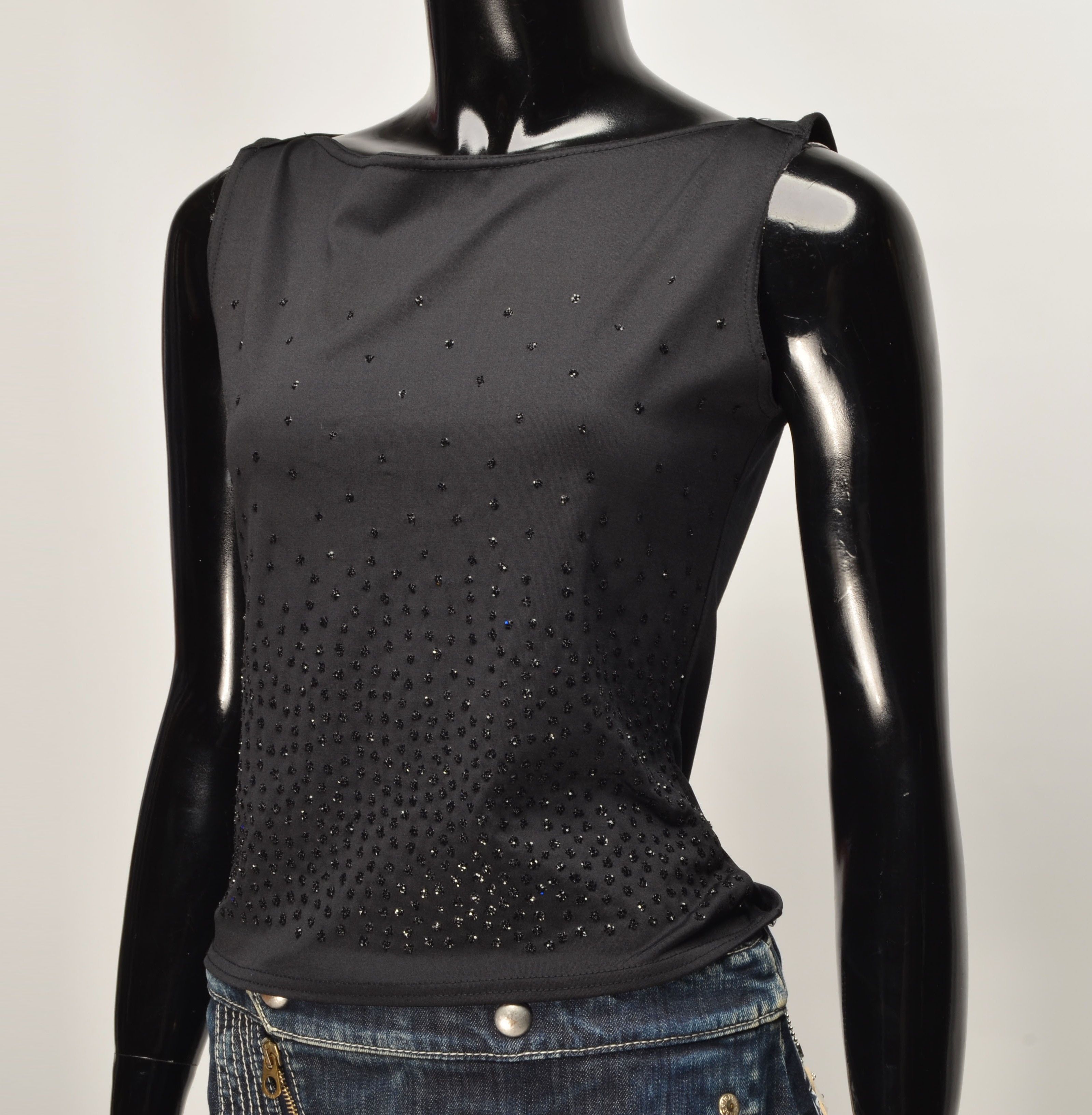 Vintage Vamp be Seductive Y2K 2000's Whimsigoth Sparkle Top Size S / US 4 / IT 40 - 2 Thumbnail