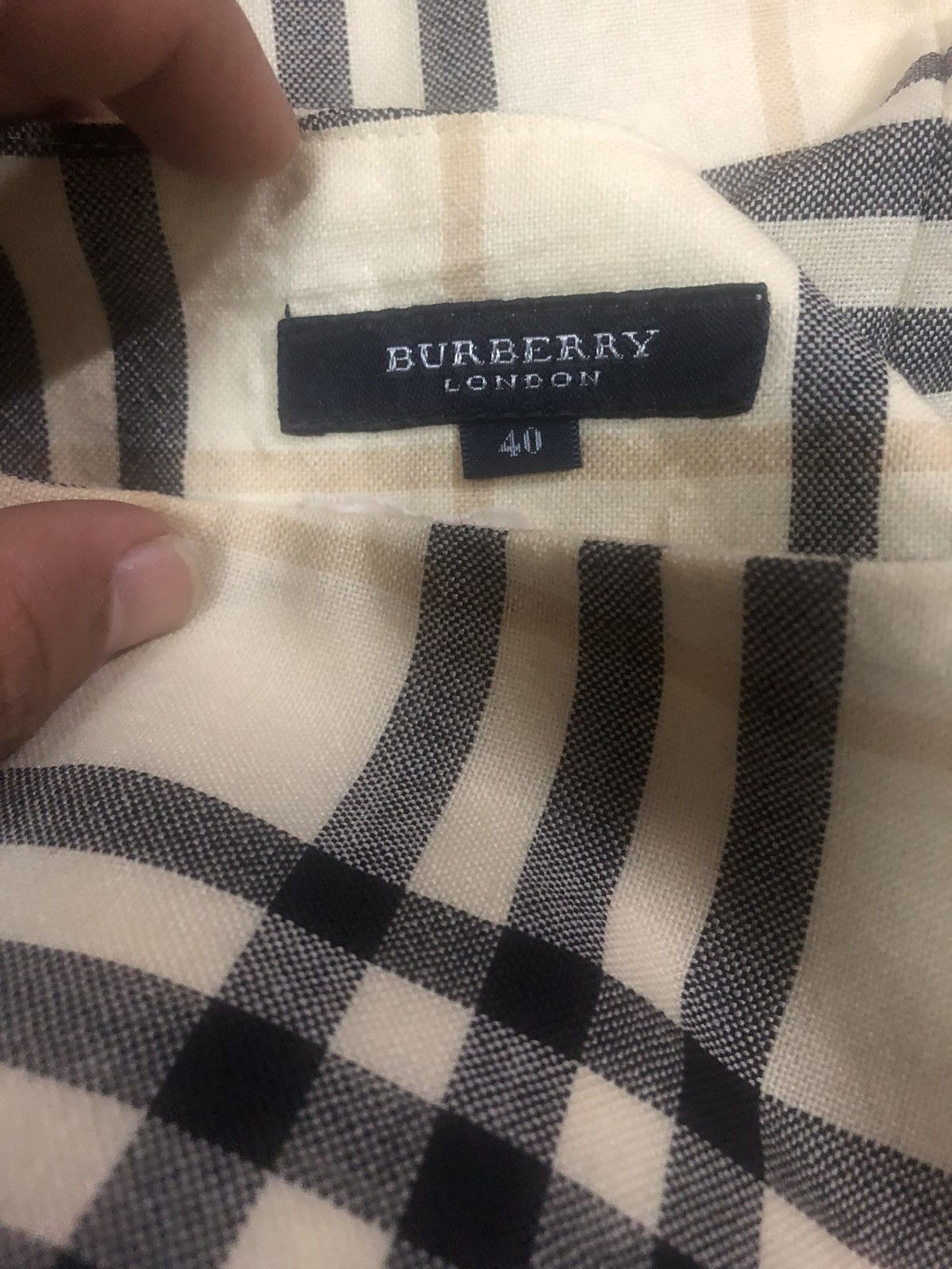 Burberry Burberry London Nova Check Wool Skirt Size 29" - 3 Thumbnail