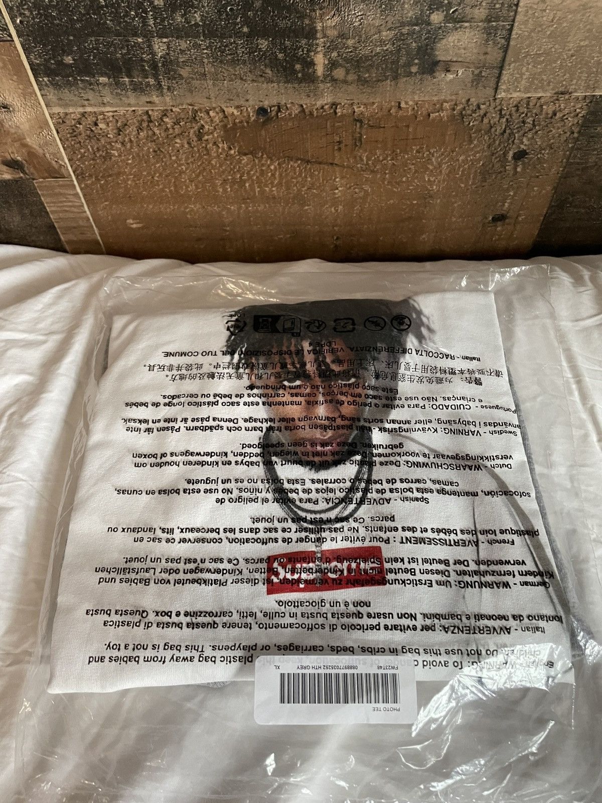 Supreme Supreme NBA Youngboy Tee Heather Grey Size US XL / EU 56 / 4 - 1 Thumbnail