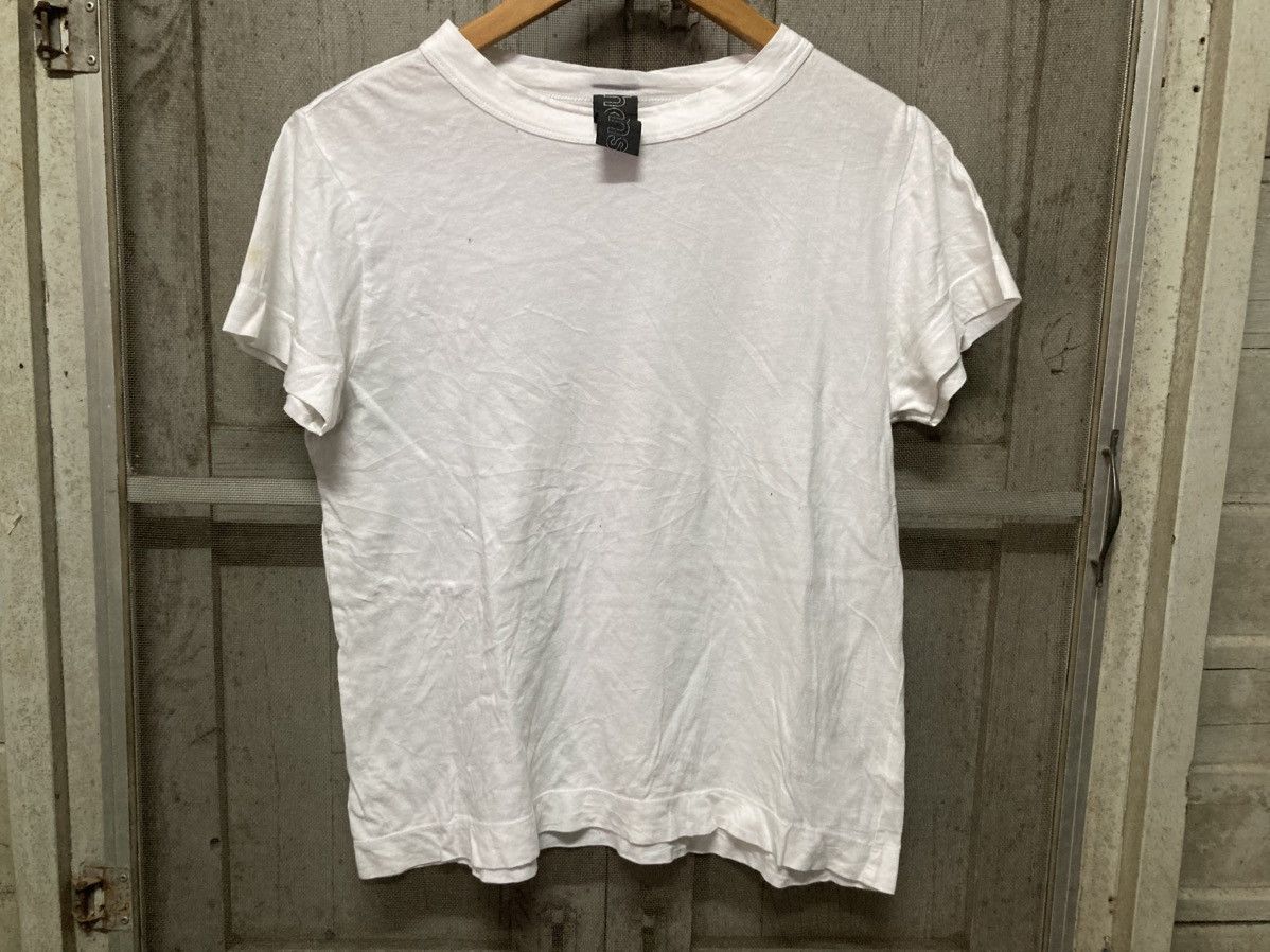 Homespun Knitwear Homespun Whit Crop Tshirt Size XS / US 0-2 / IT 36-38 - 1 Thumbnail