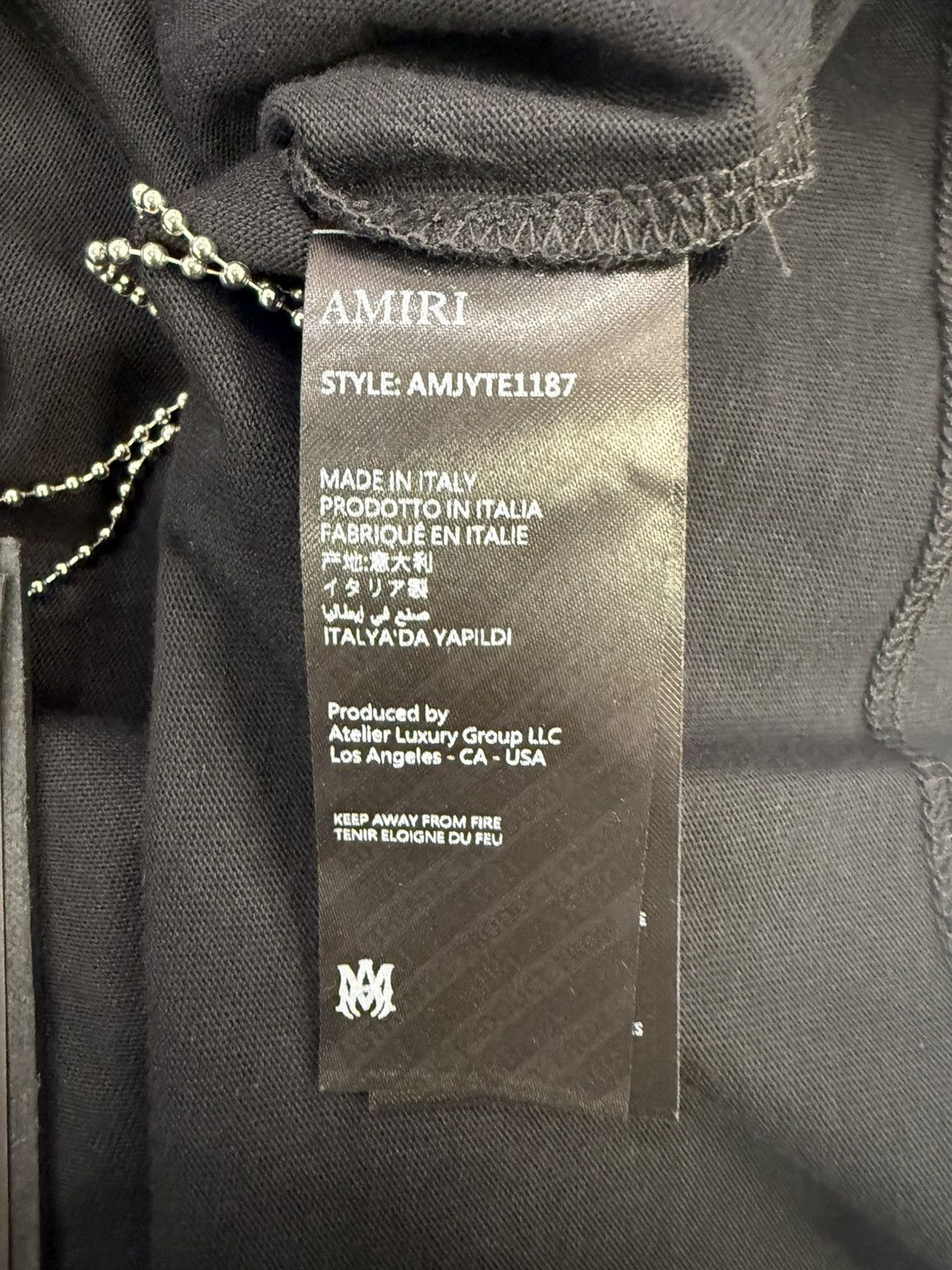 Amiri Amiri Black Shadow Shirt Size US S / EU 44-46 / 1 - 8 Thumbnail