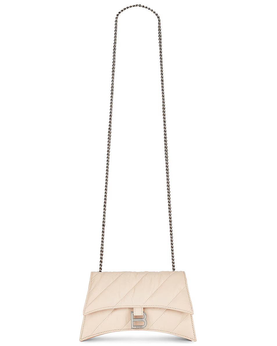 Balenciaga o1srvl11e1124 Size: OS / Crush Chain XS Bag in Sand Beige Size ONE SIZE - 5 Thumbnail