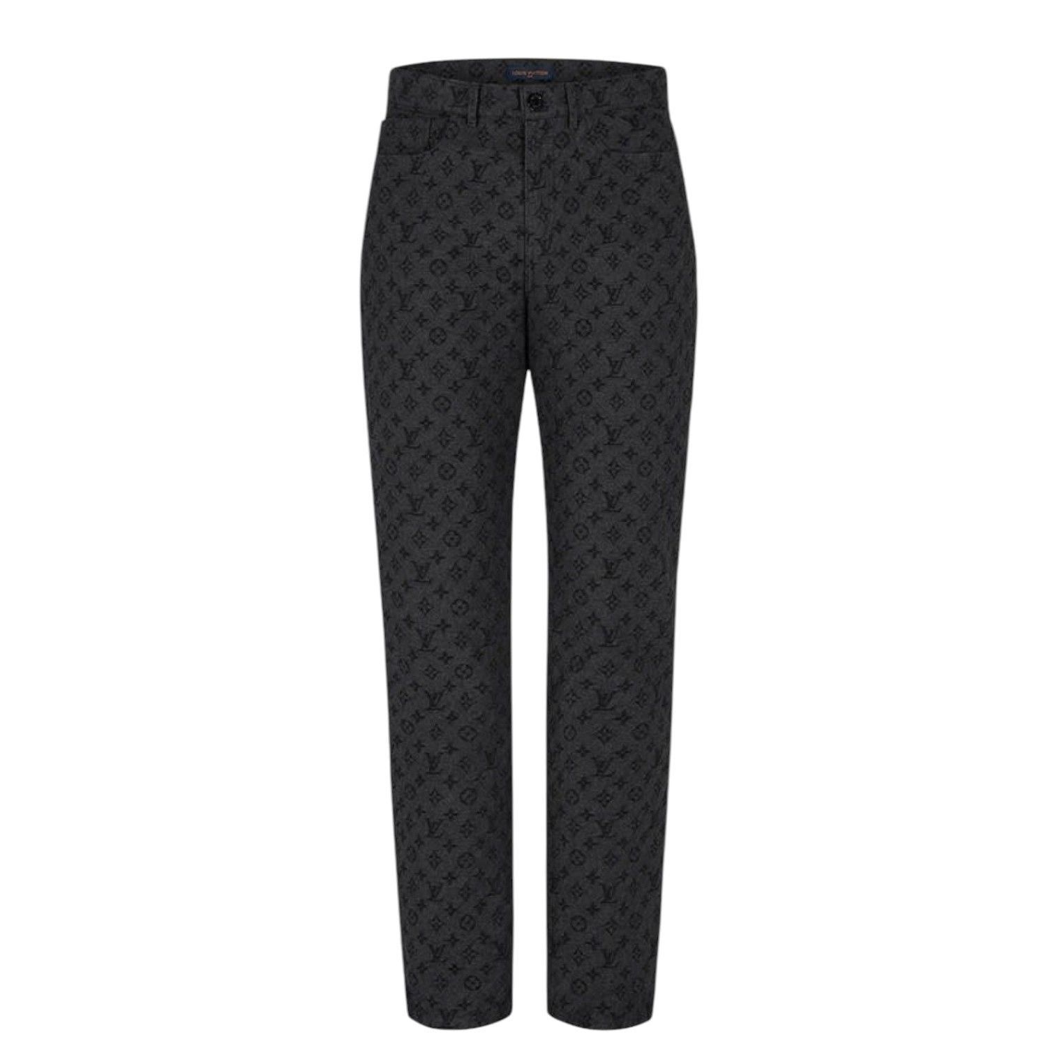 Louis Vuitton NBA Monogram Logo Denim Jeans Black Size US 28 / EU 44 - 1 Thumbnail