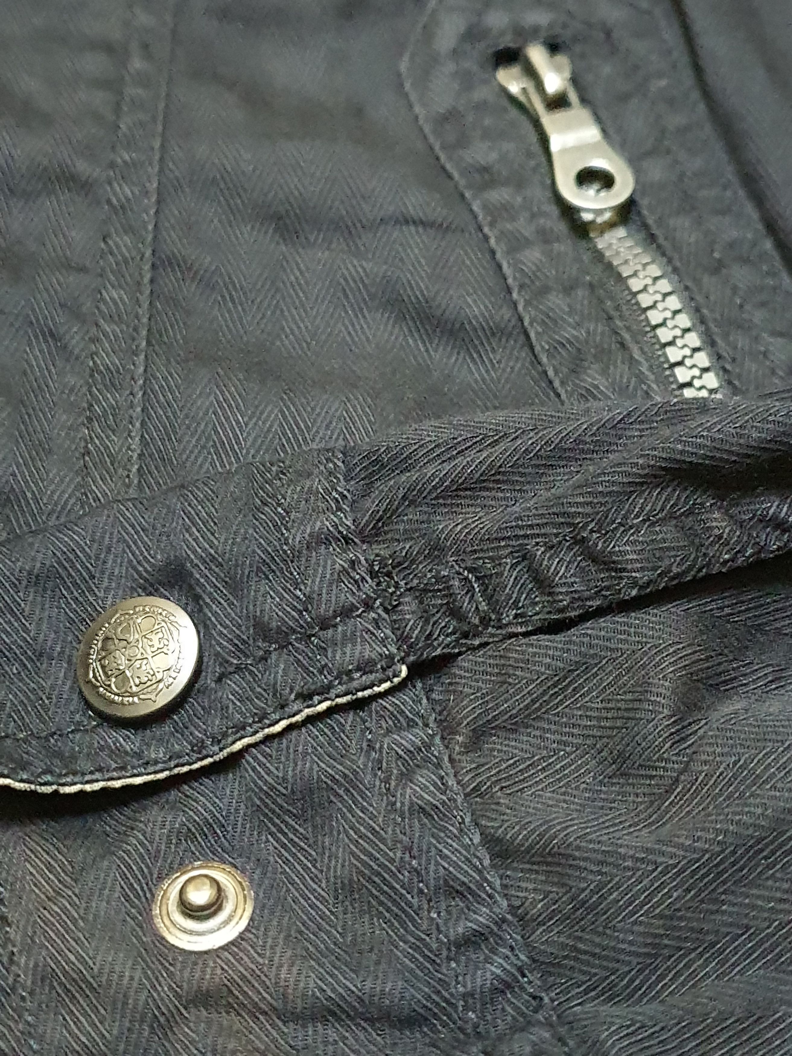 Japanese Brand Spinalh Embroidery Military Bomber Hooded Jacket (Black) Size US L / EU 52-54 / 3 - 8 Thumbnail