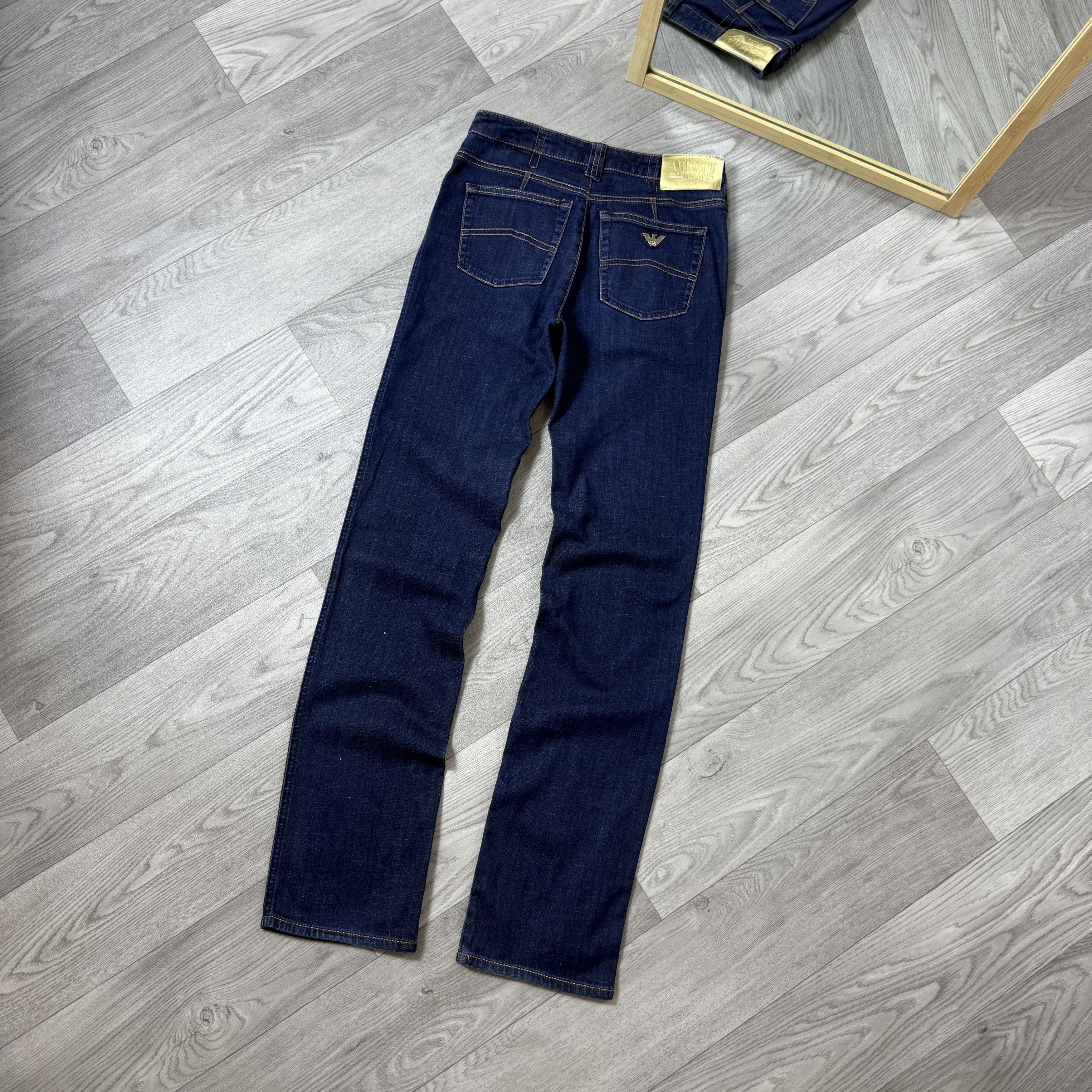 Armani Vintage Armani Jeans Indigo Blue Slim Fit Womens Jeans Pants Size 26" / US 2 / IT 38 - 5 Thumbnail