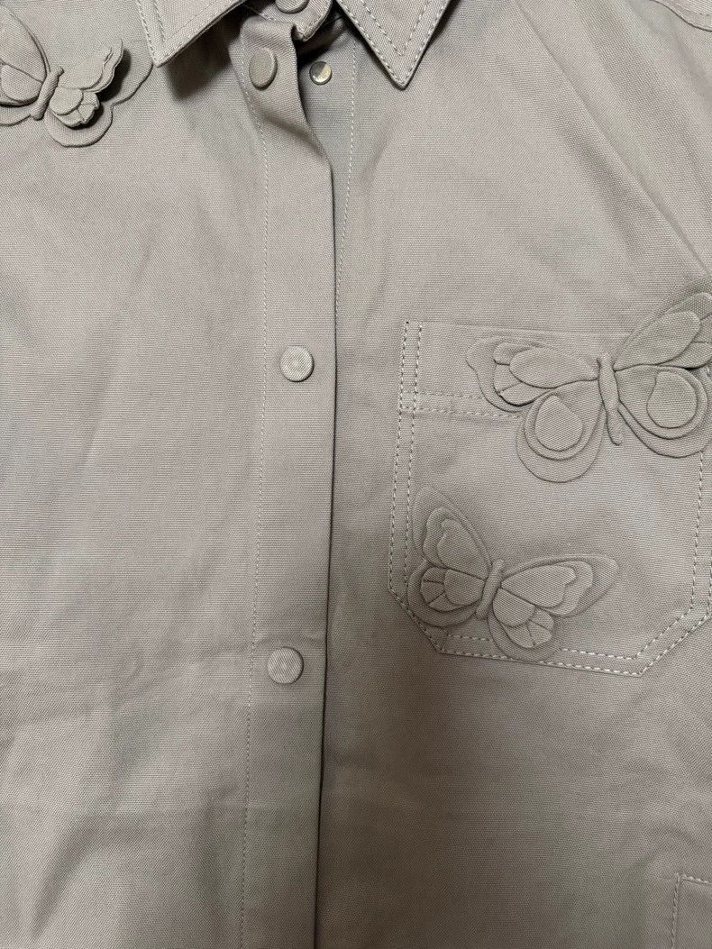 Valentino Valentino Butterfly three-dimensional khaki shirt coat Size XXS / US 00 / IT 34 - 5 Thumbnail