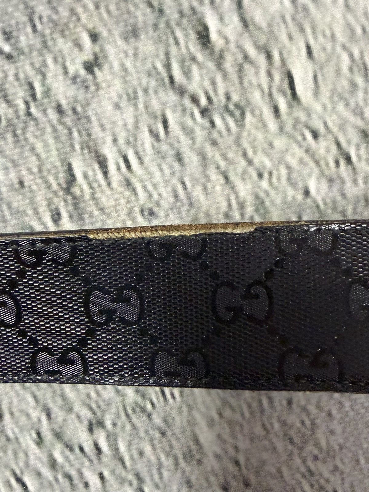 Gucci Gucci belt black big buckle double G monogram Size 32 - 4 Thumbnail