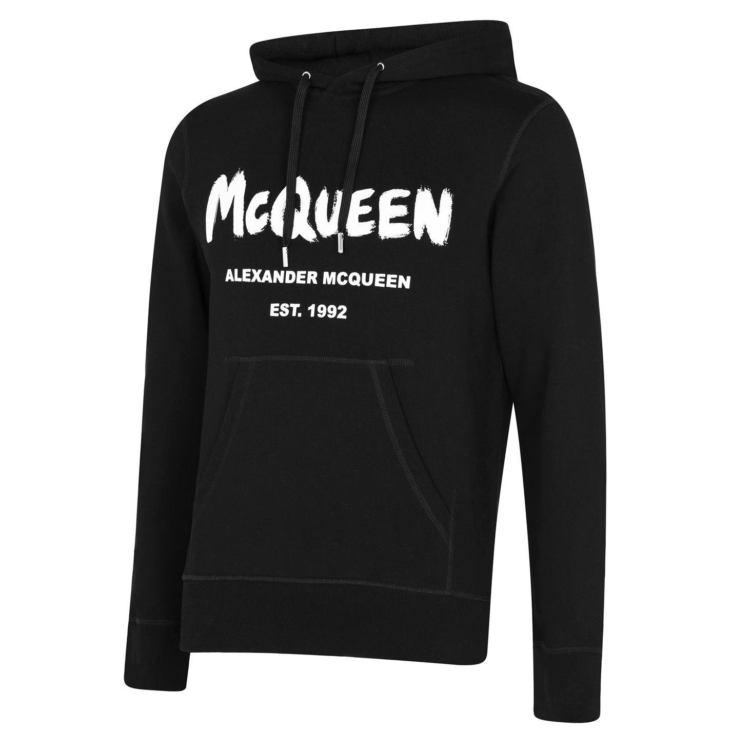 Alexander McQueen o1g2r1mq0326 Graffiti Logo Hoodie in Black Size US XXL / EU 58 / 5 - 6 Thumbnail