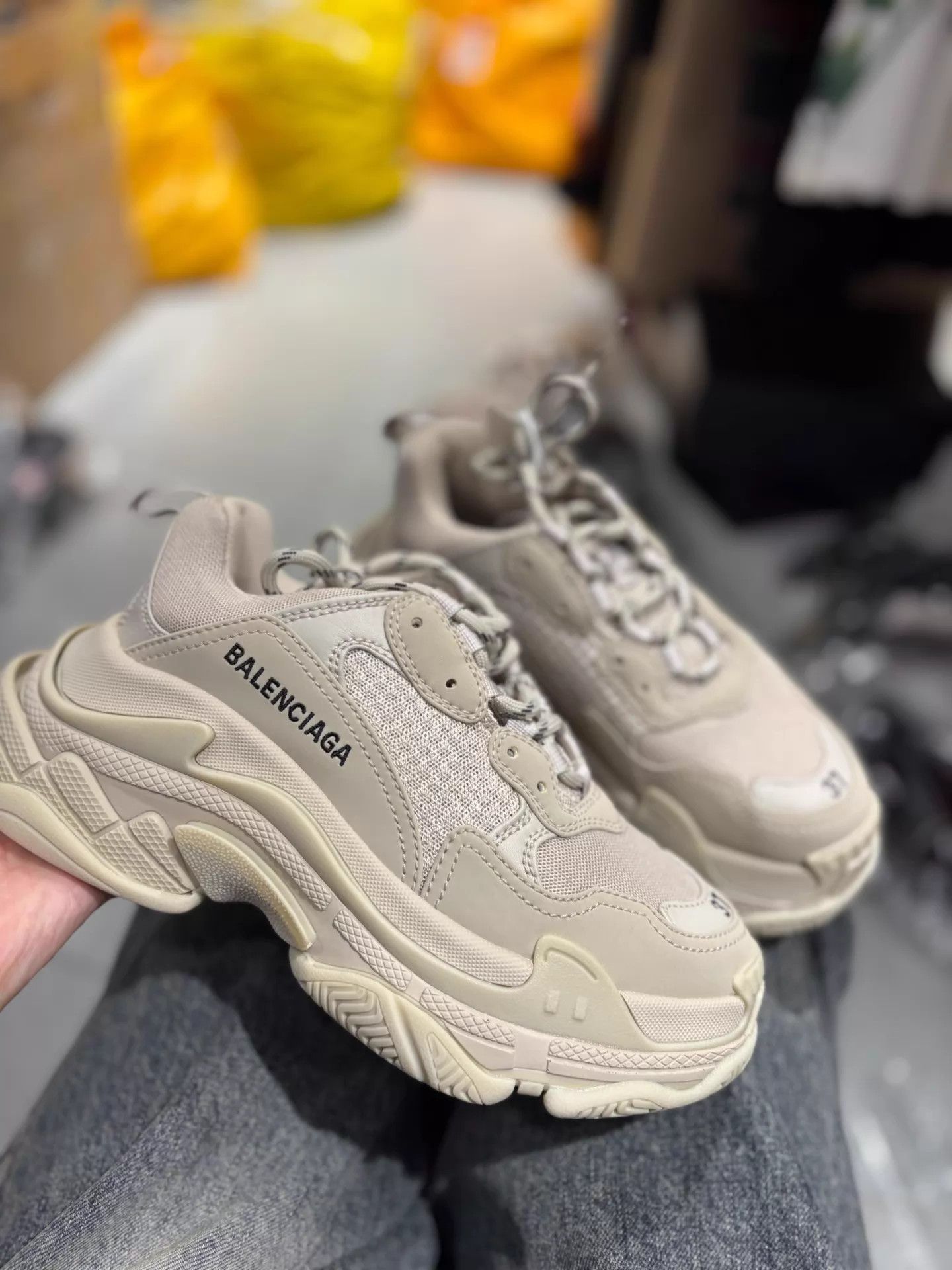 Balenciaga Balenciaga Triple S Cement Grey Sneakers Near New EU 37 Size US 6.5 / IT 36.5 - 2 Thumbnail