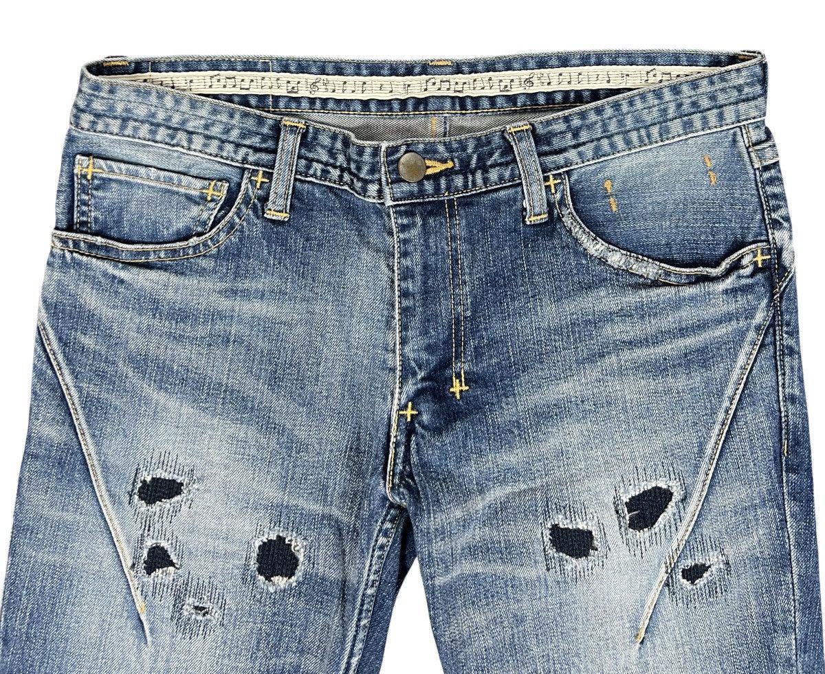 Number (N)ine Number Nine Distressed Denim Size US 30 / EU 46 - 5 Thumbnail