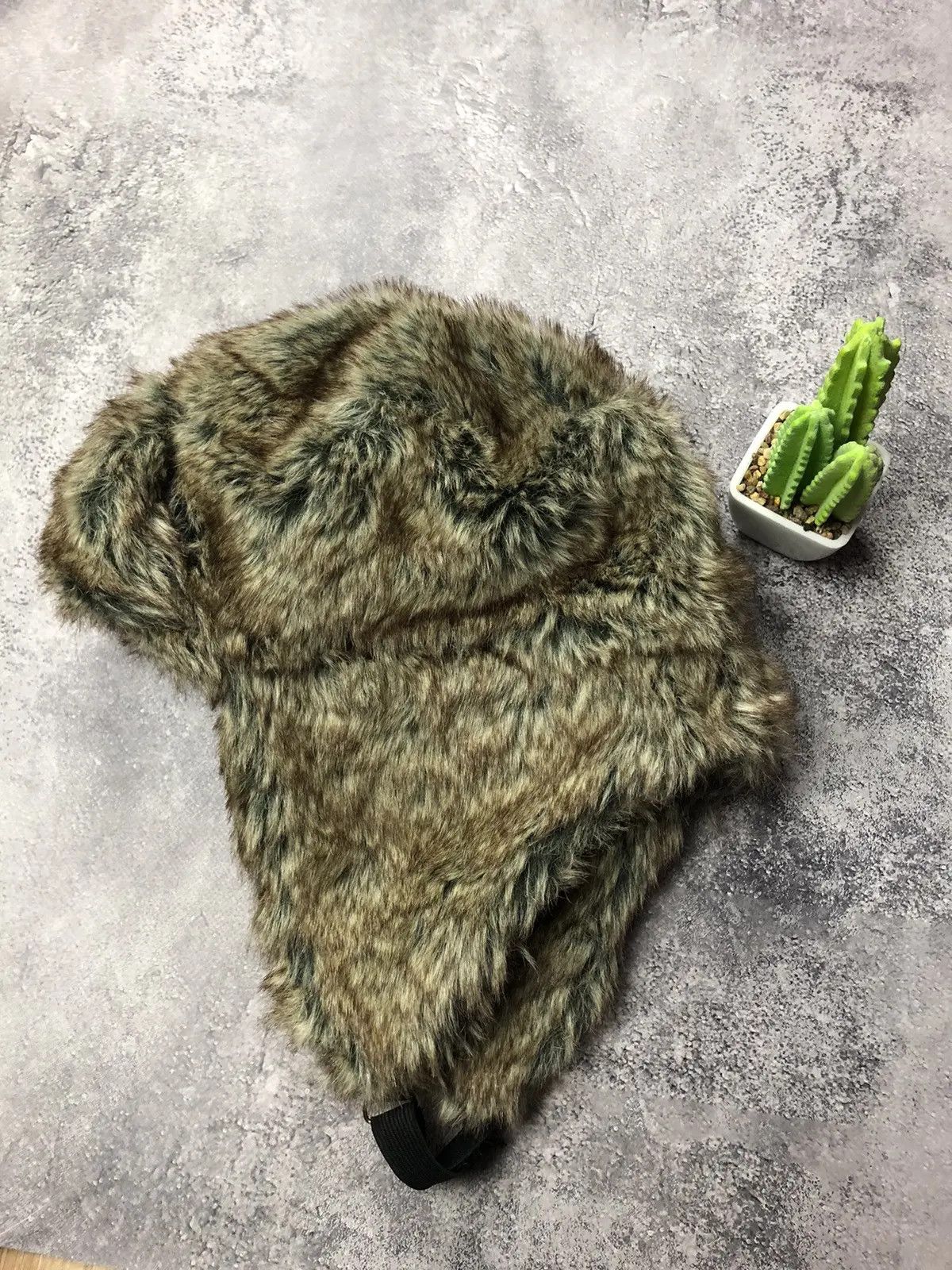 Vintage USHANKA Trapper Full Mohair Fleece Avantgarde Streetwear Hat Size ONE SIZE - 1 Thumbnail