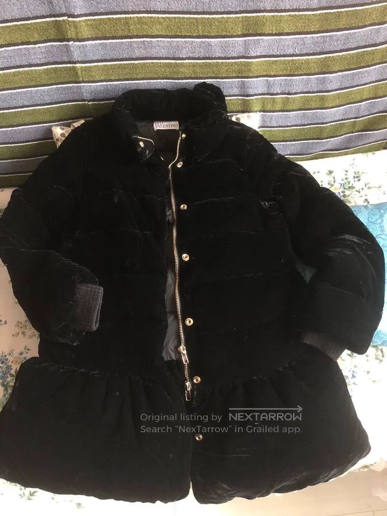 Valentino Valentino Velvet bow stand-up collar down jacket jacket Size M / US 6-8 / IT 42-44 - 2 Thumbnail