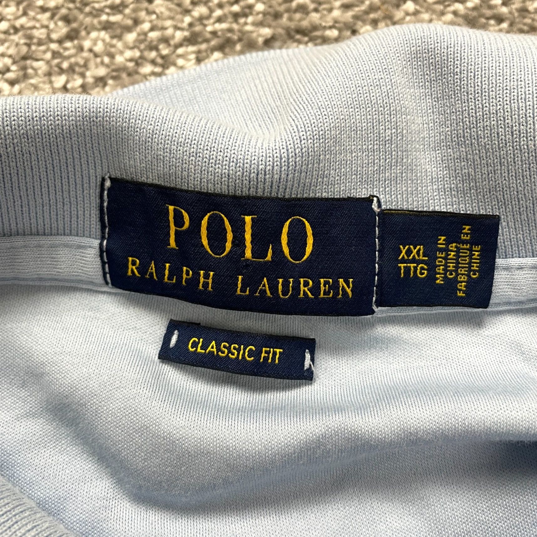 Ralph Lauren VINTAGE Polo Ralph Lauren Polo Shirt Mens 2XL Blue Classic Fit Short Sleeve Cotton Golf Size US XXL / EU 58 / 5 - 7 Thumbnail
