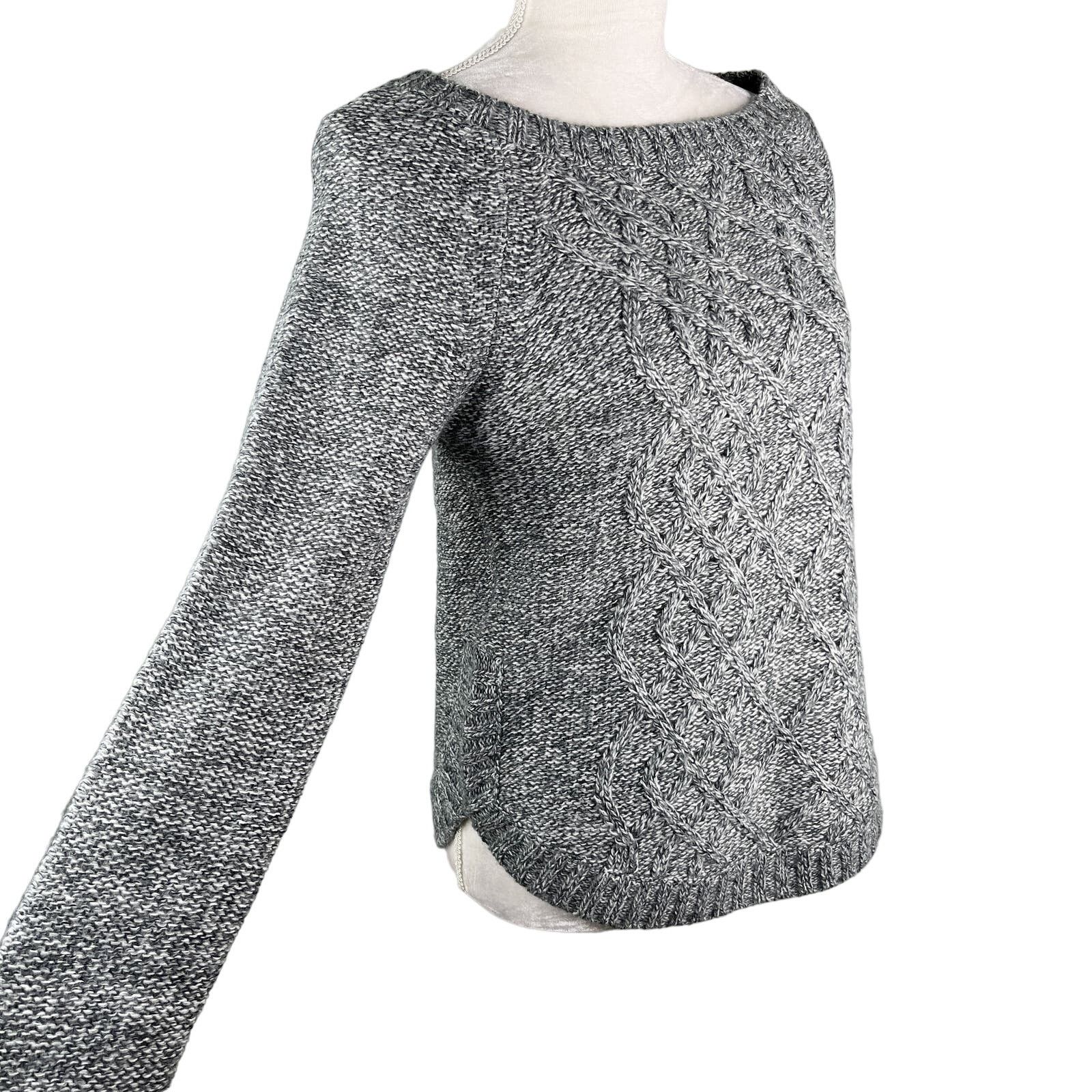 Other 89th & Madison Sweater Charcoal Marled Gray White Medium New Size M / US 6-8 / IT 42-44 - 6 Thumbnail
