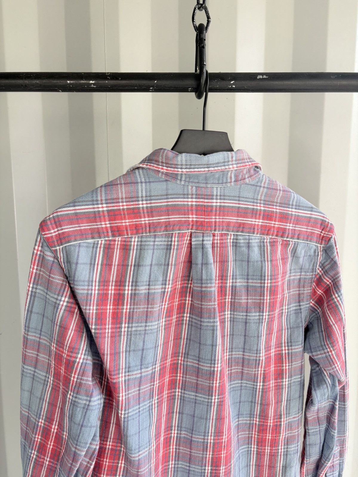 Polo Ralph Lauren Sun Faded Flannel Shirt Distressed Size US L / EU 52-54 / 3 - 4 Thumbnail