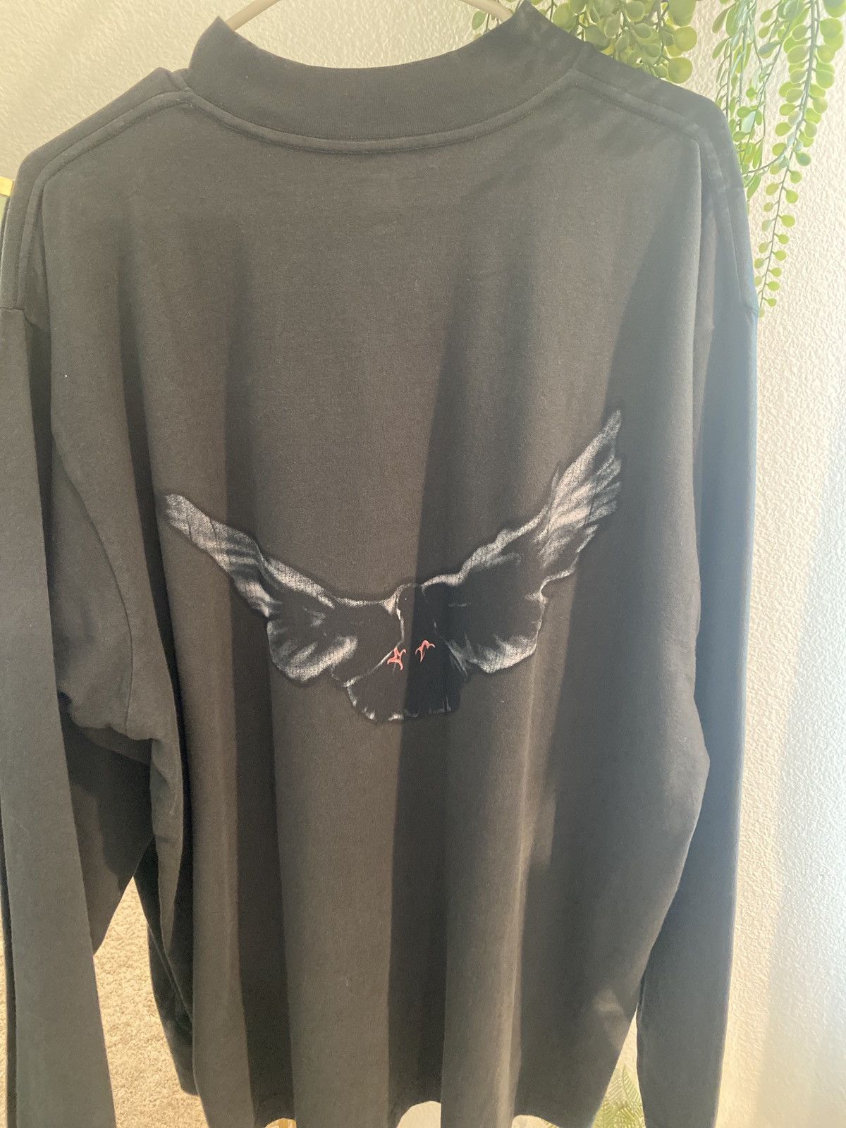 image of Yeezy Gap Balenciaga Long Sleeve Tee in Black, Men's (Size Small)
