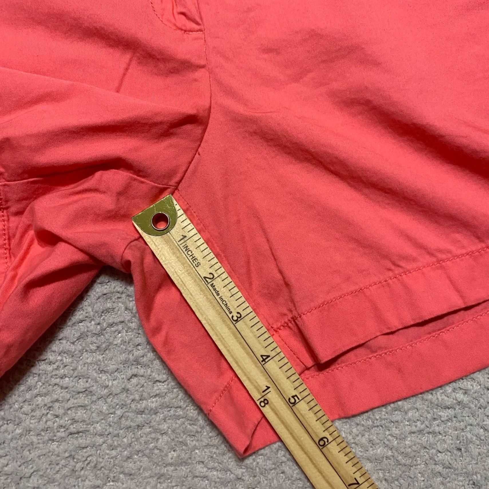 J.Crew J.CREW Pink Shorts Chino 100% Cotton Mid Rise Inseam 4" Front Flat Front Pockets Women Size 10 Size 32" / US 10 / IT 46 - 4 Thumbnail