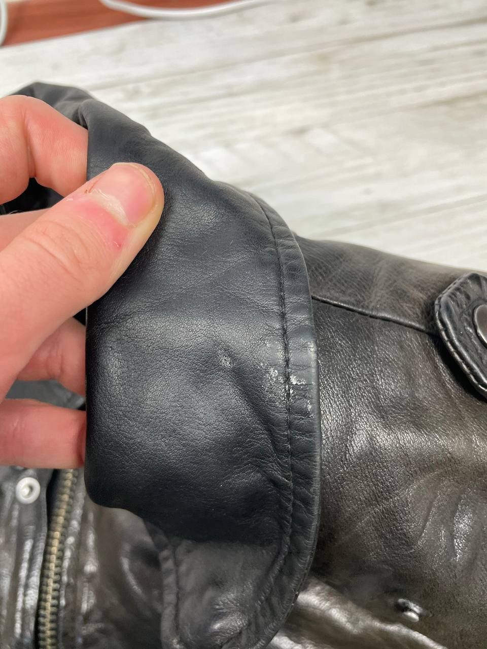 Levi's Levis Leather Biker Moto Jacket Size US L / EU 52-54 / 3 - 8 Thumbnail