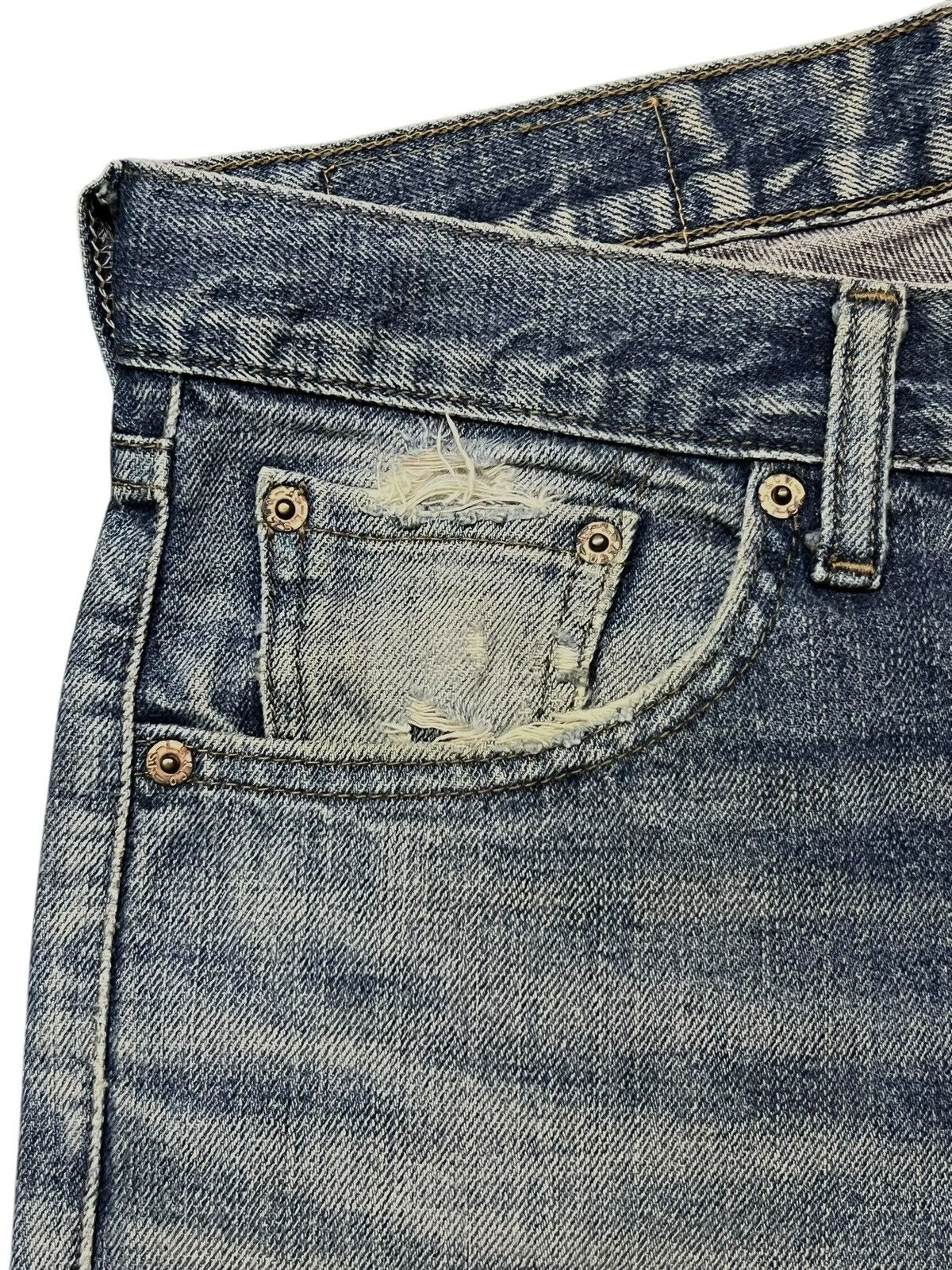 Levi's Vintage Y2K Levi’s 533 - Faded Mud Wash, Distressed Denim Size US 30 / EU 46 - 8 Thumbnail