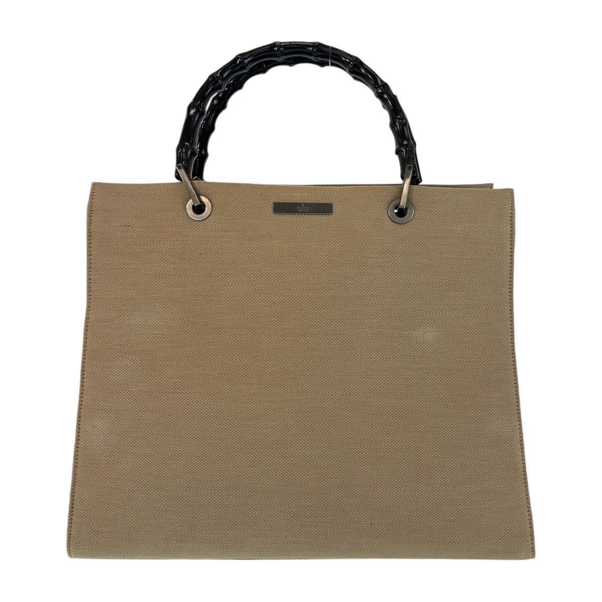 Gucci Gucci Canvas Bamboo Handbag 002 1010 Canvas Tote Bag 002 1010 in Beige, Women's