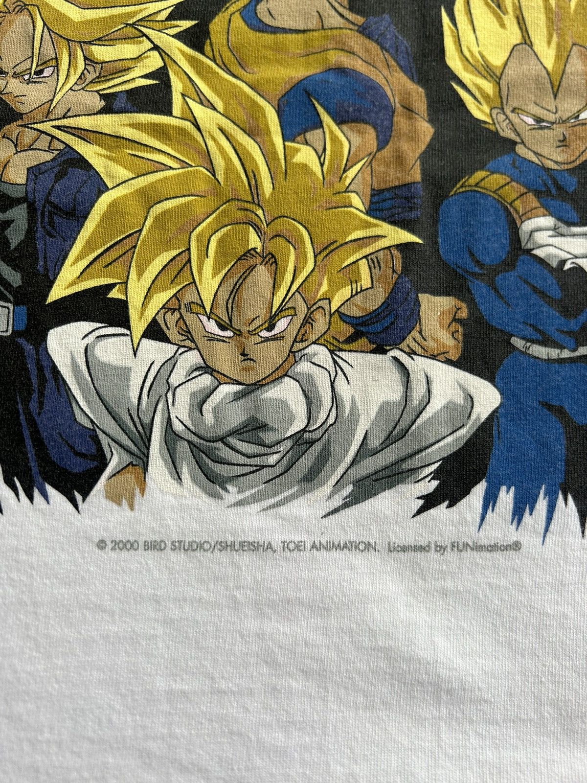 Anime Vintage 2000 DBZ Super Saiyans Dragon Ball Z Anime Tee Size US M / EU 48-50 / 2 - 7 Thumbnail