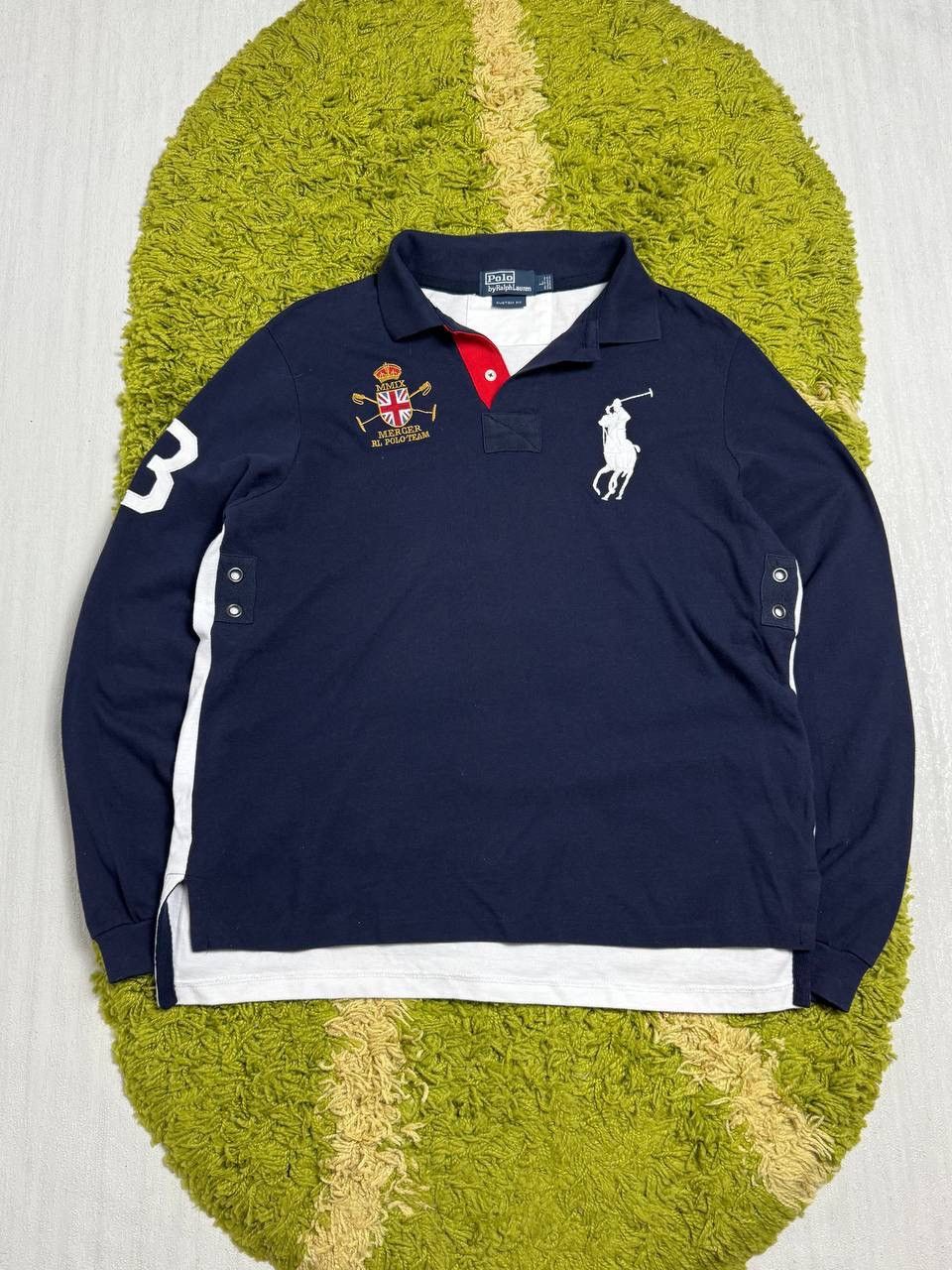 【イギリス国旗】ラルフローレン　ポロシャツ　mercer polo team POLO ラルフローレン ポロシャツ イギリス国旗 165/92A M - メルカリ