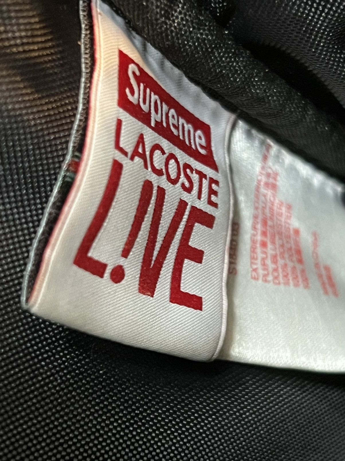 Lacoste × Supreme Supreme x Lacoste Black Leather Shoulder Bag Size ONE SIZE - 5 Thumbnail