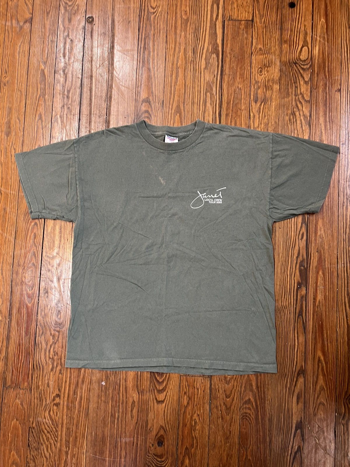 Rap Tees × Vintage Vintage 2002 Janet Jackson Local Crew Tour Tee Size US XL / EU 56 / 4 - 2 Thumbnail
