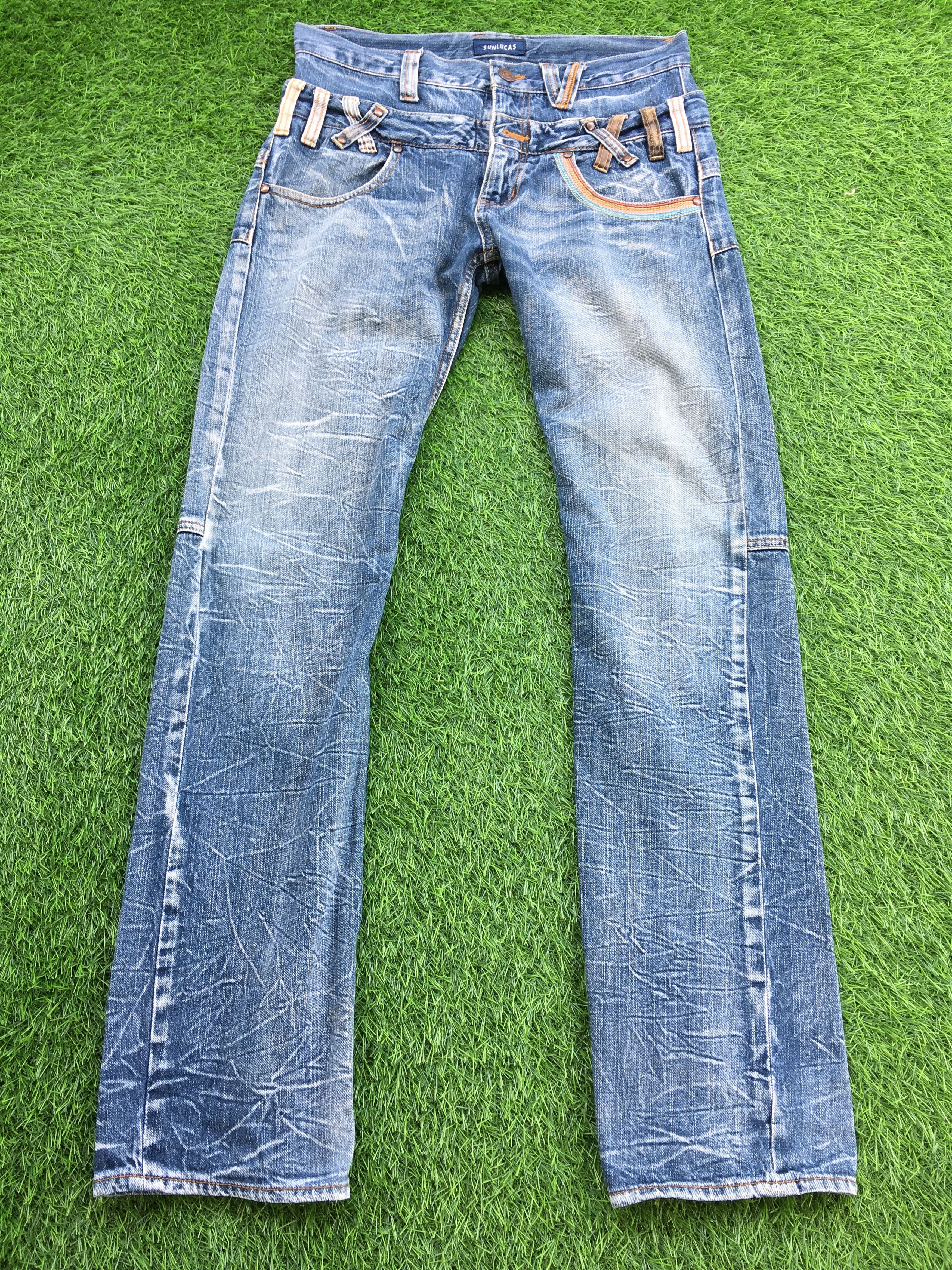 Japanese Brand Japanese Double Waist Denim Pants D-1096 Size US 28 / EU 44 - 2 Thumbnail