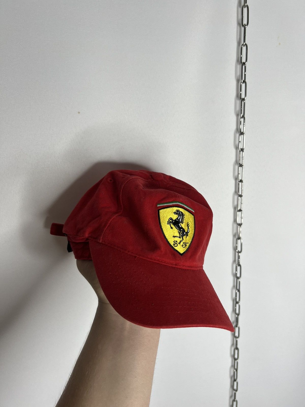 Ferrari 🏎️ Vintage Ferrari Shell Racing Cap Big Logo F1 Team 🏎️ Size ONE SIZE - 1 Thumbnail