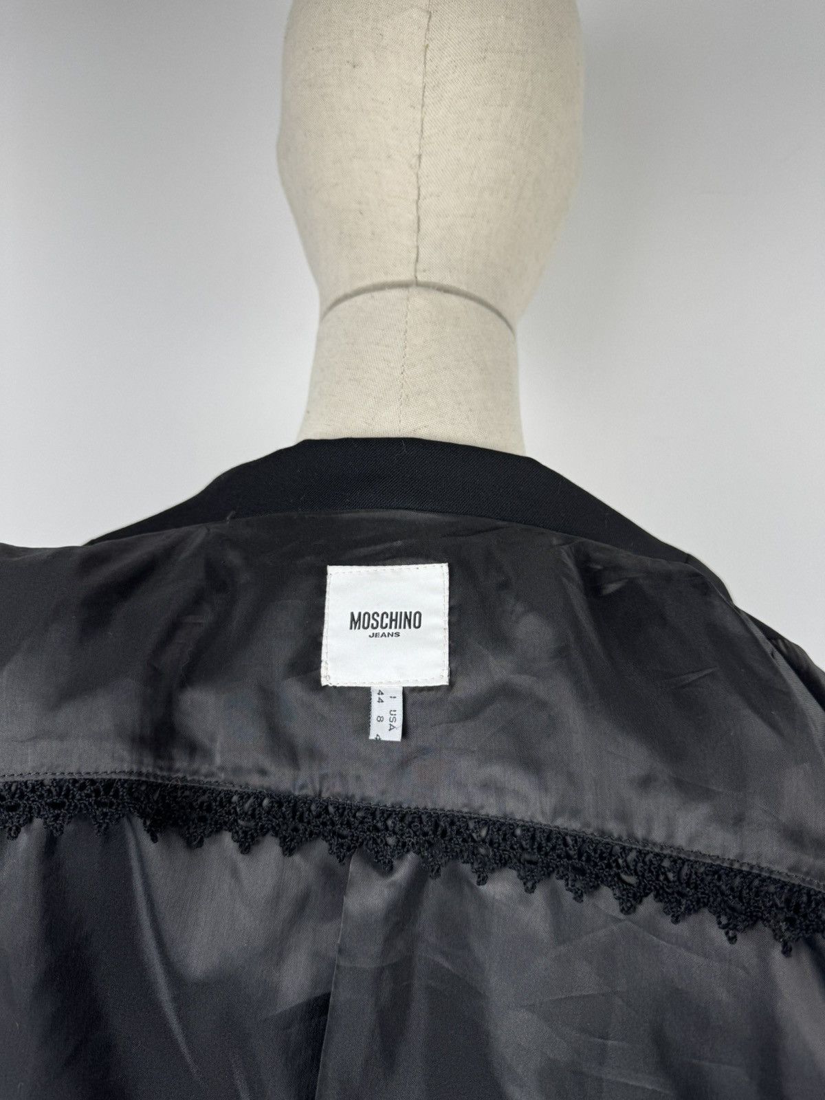 Moschino × Vintage Women’s Moschino Jeans Two Piece Blazer size US 8 Size M / US 6-8 / IT 42-44 - 7 Thumbnail
