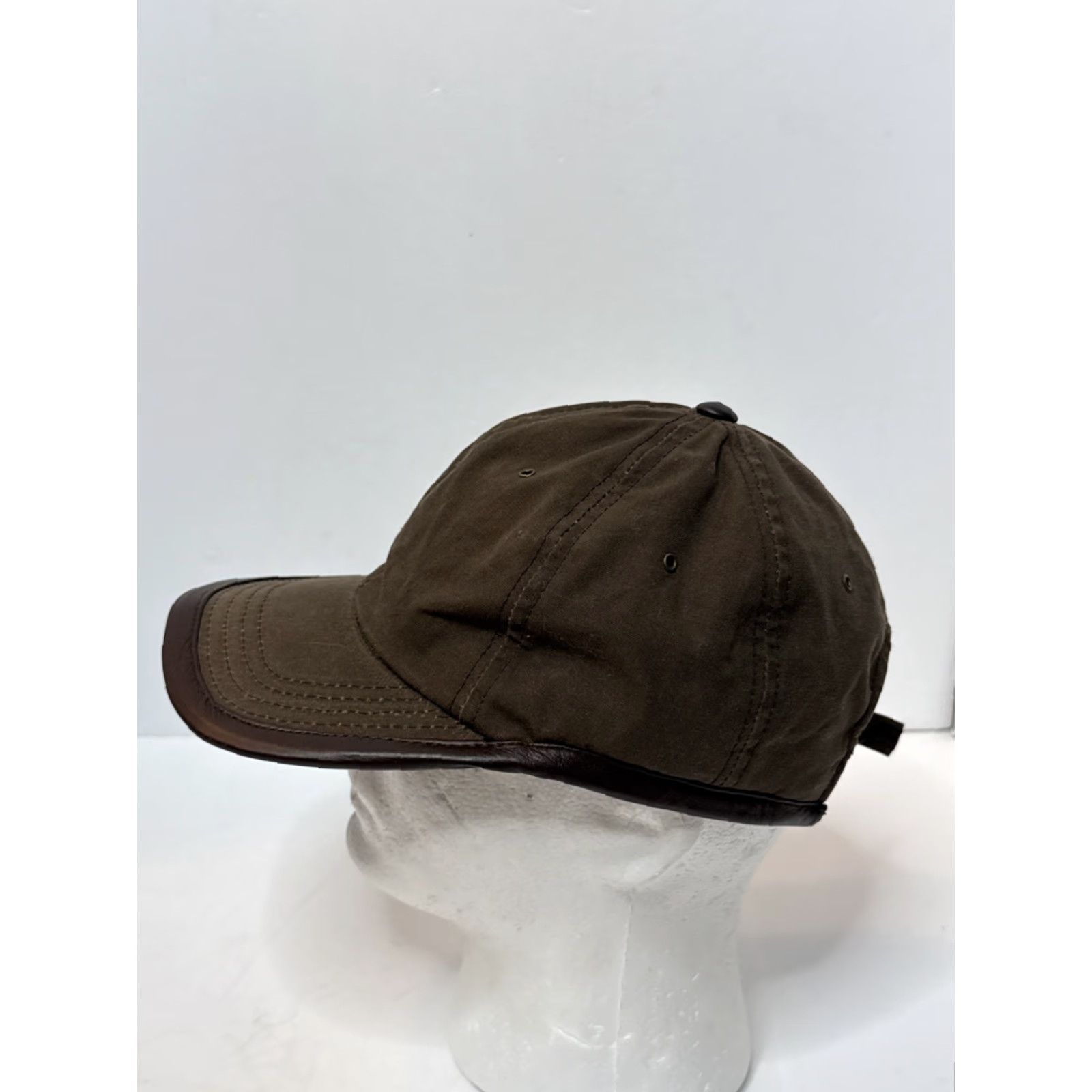 Vintage Dorfman Pacific Co. Brown Waxed Canvas Cap Hat Mens Adjustable Size ONE SIZE - 5 Thumbnail