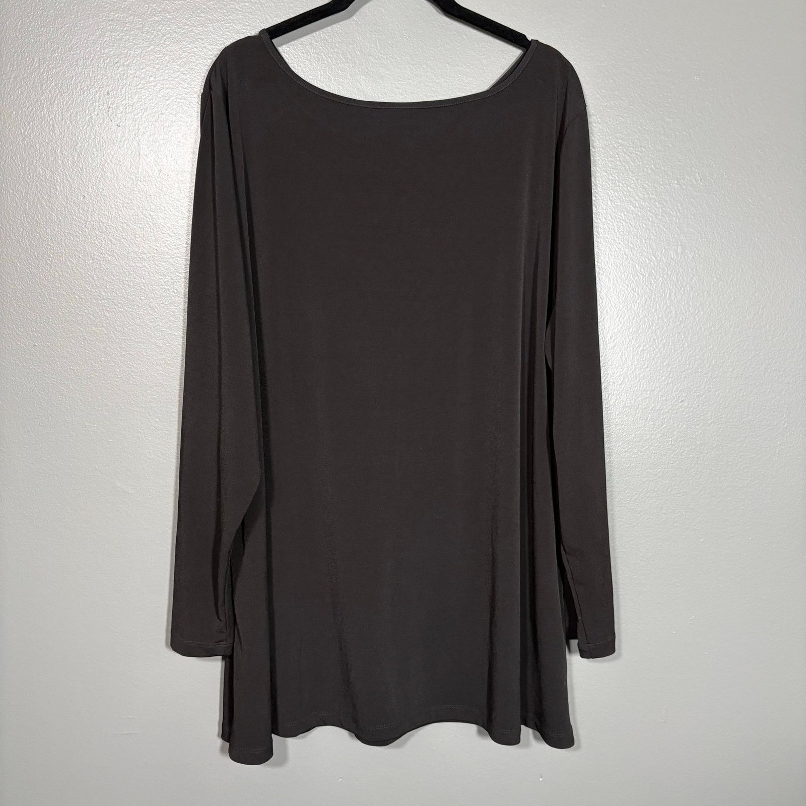 Other Susan Graver Artisan Black Boho Beaded Mesh Panel Top - 2X Size XXL / US 16-18 / IT 52-54 - 7 Thumbnail