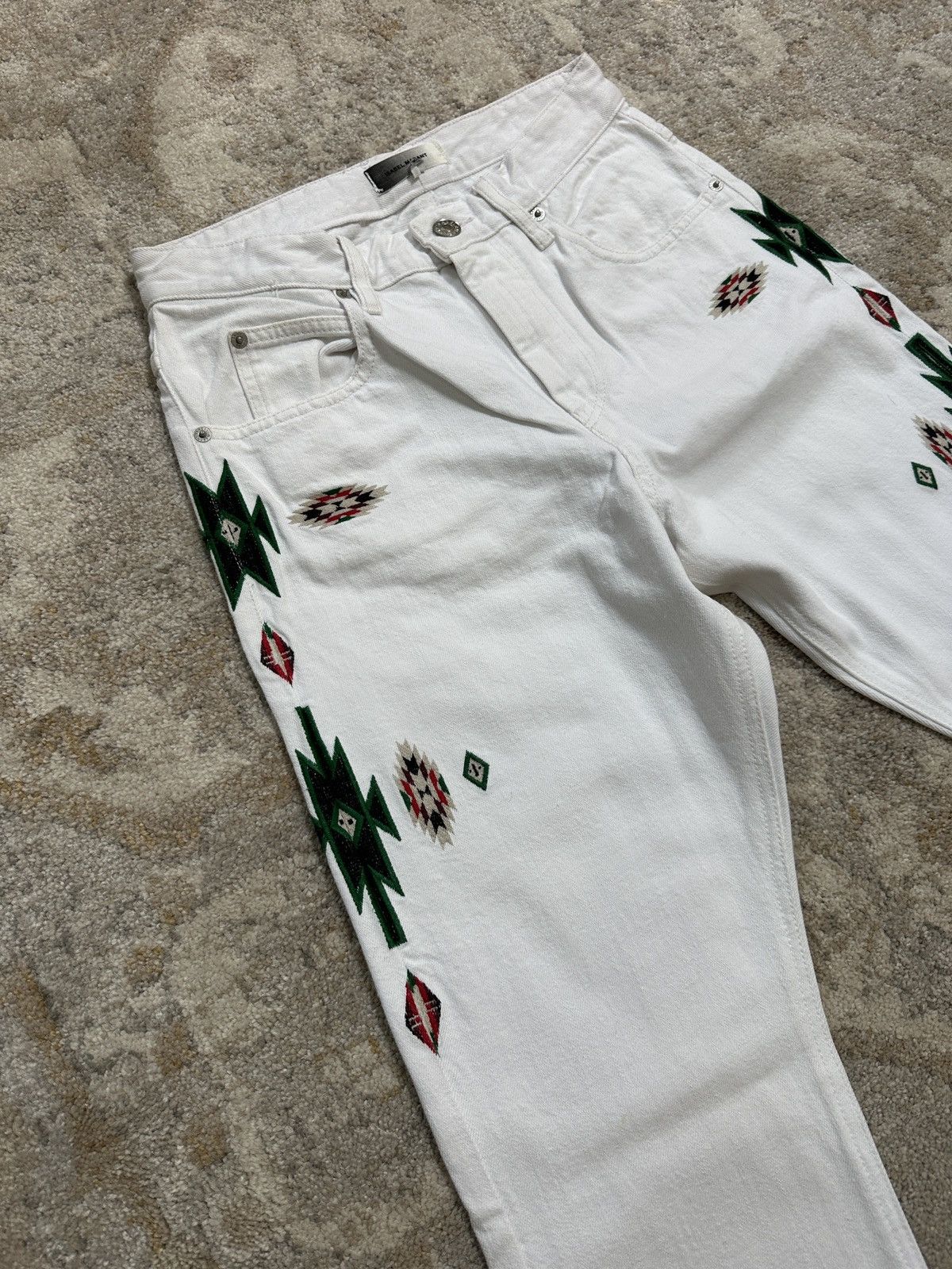 Isabel Marant Navajo Native Embroidered Denim Size US 30 / EU 46 - 4 Thumbnail