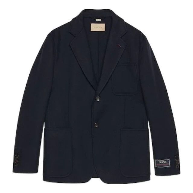 Gucci o1loc1c0326 770082 Lightweight Wool Jacket With Web Label Size US M / EU 48-50 / 2 - 1 Thumbnail