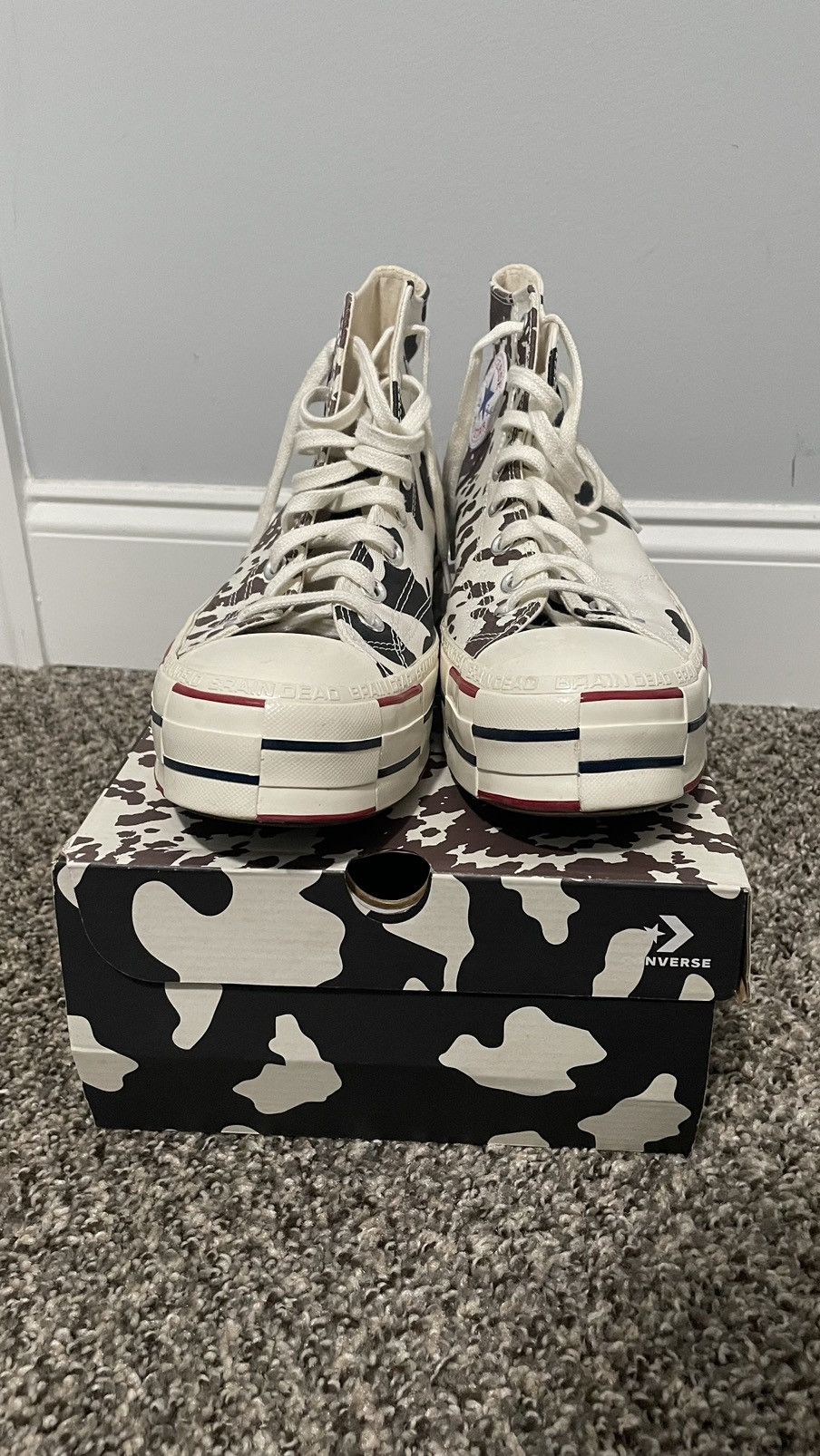 Brain Dead Braindead cow converse Size US 10 / EU 43 - 4 Thumbnail
