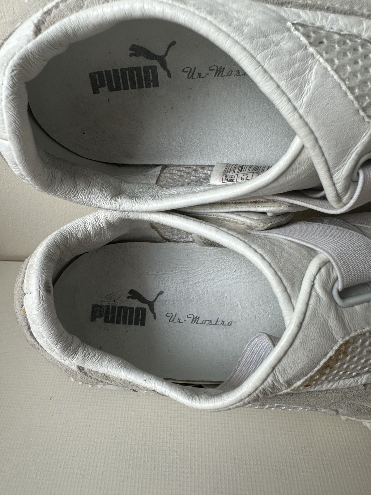 Puma Puma Ur Mostro (2004) white leather archive spike sole shoes Size US 8 / EU 41 - 8 Thumbnail