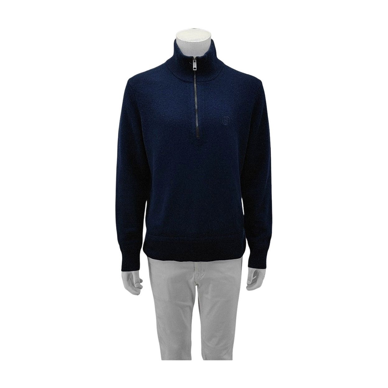 Burberry Burberry 1/4 Zip Cashmere Sweater L Size US L / EU 52-54 / 3 - 1 Thumbnail