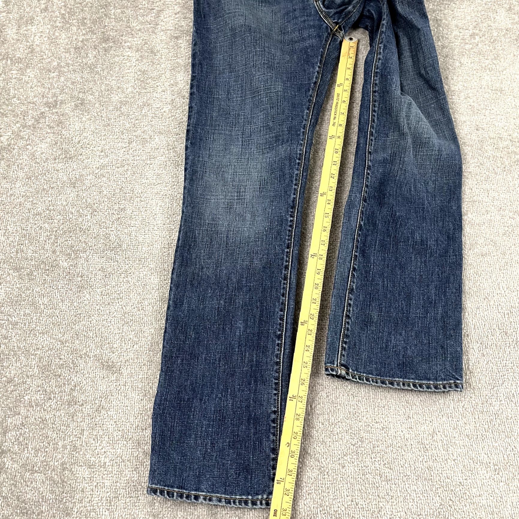 Gap GAP Jeans Mens 30 x 32 Straight Blue Denim 90s Y2K Skater East Fit 5-Pocket Regular Rise Mid Jeans Mens Blue Size US 30 / EU 46 - 6 Thumbnail