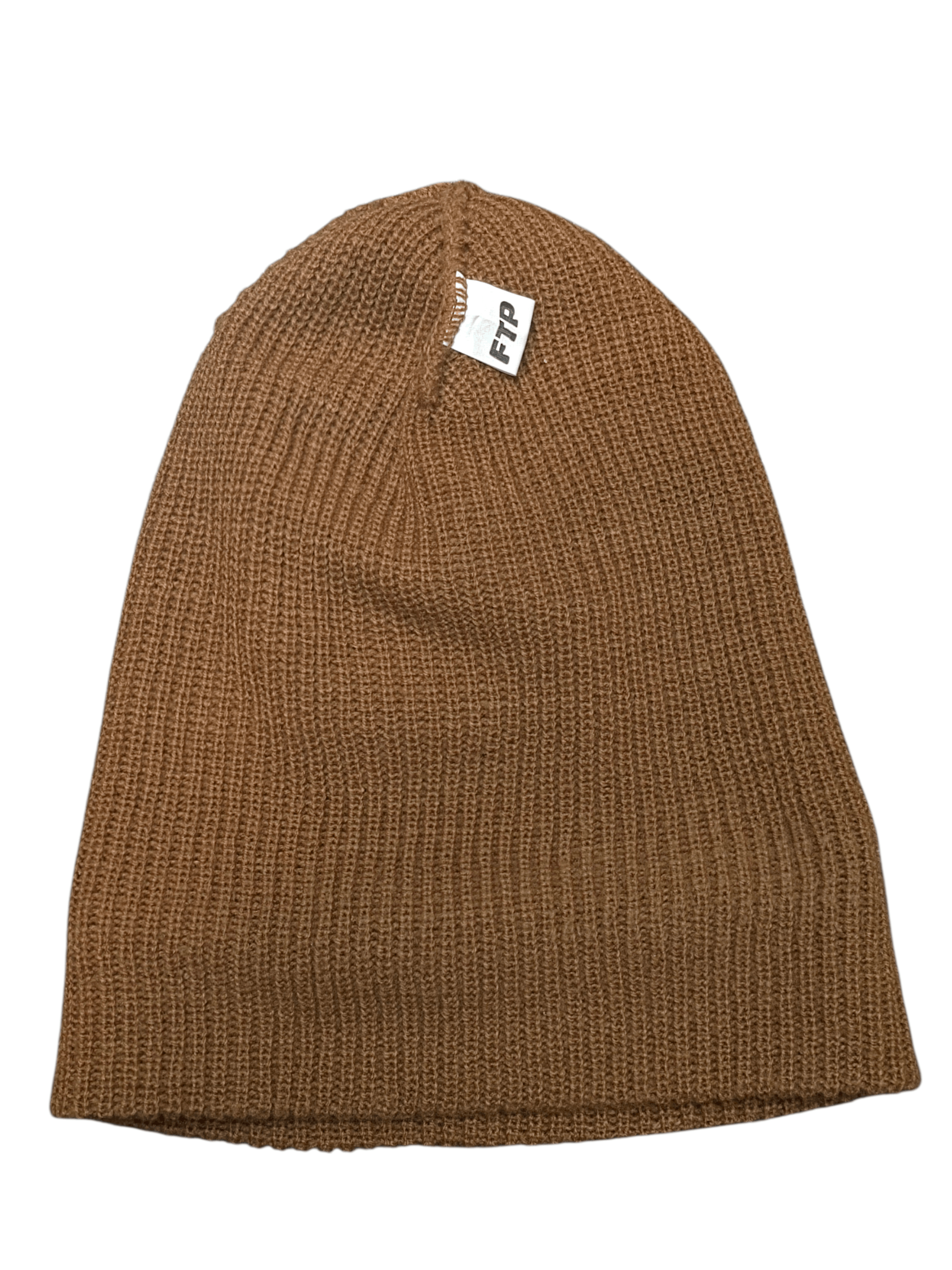 Fuck The Population FTP Logo Patch Beanie Brown Adult Size Size ONE SIZE - 3 Thumbnail