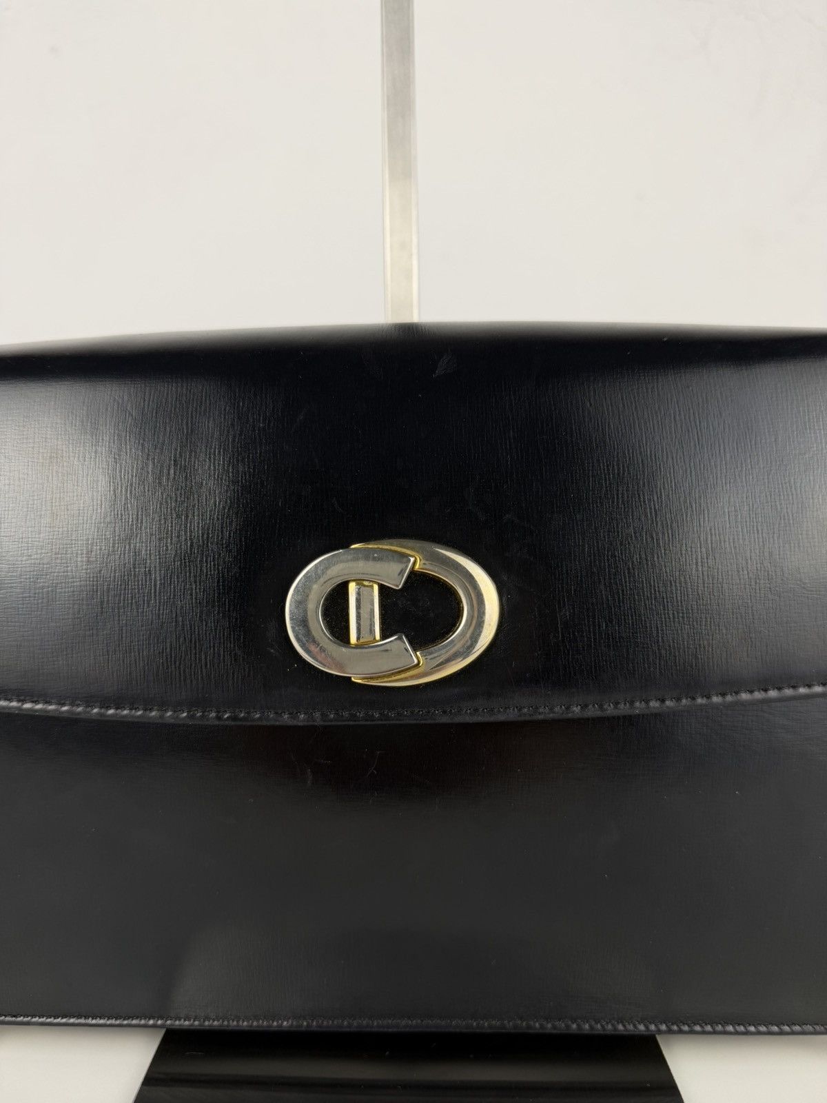 Dior Vintage 70s Dior box calf leather shoulder bag Size ONE SIZE - 7 Thumbnail